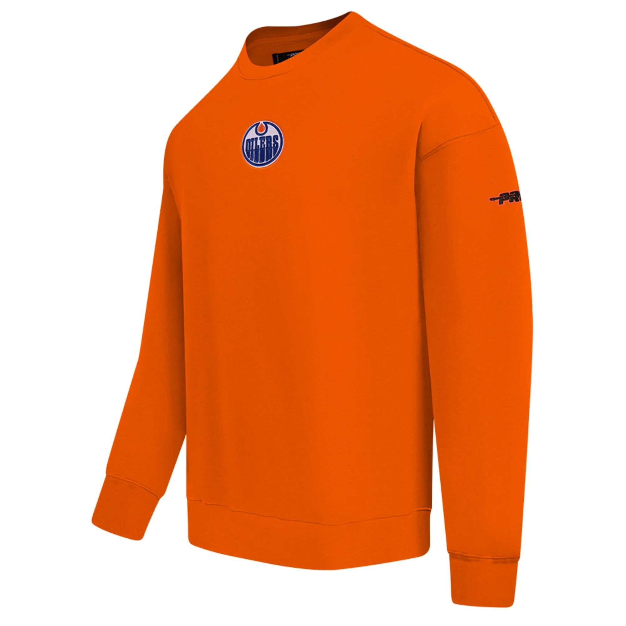 Edmonton Oilers Pro Standard Classic Icon Orange Drop Shoulder Crewneck - Image 3