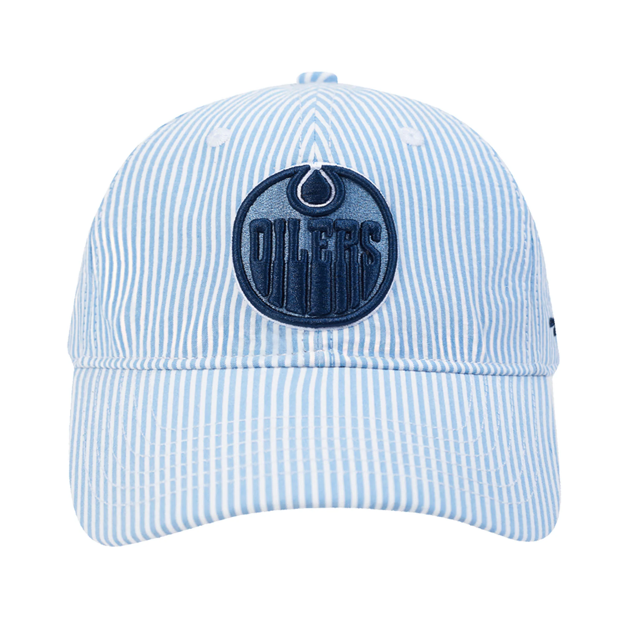 Edmonton Oilers Pro Standard Country Club Blue Strapback Hat - Image 3