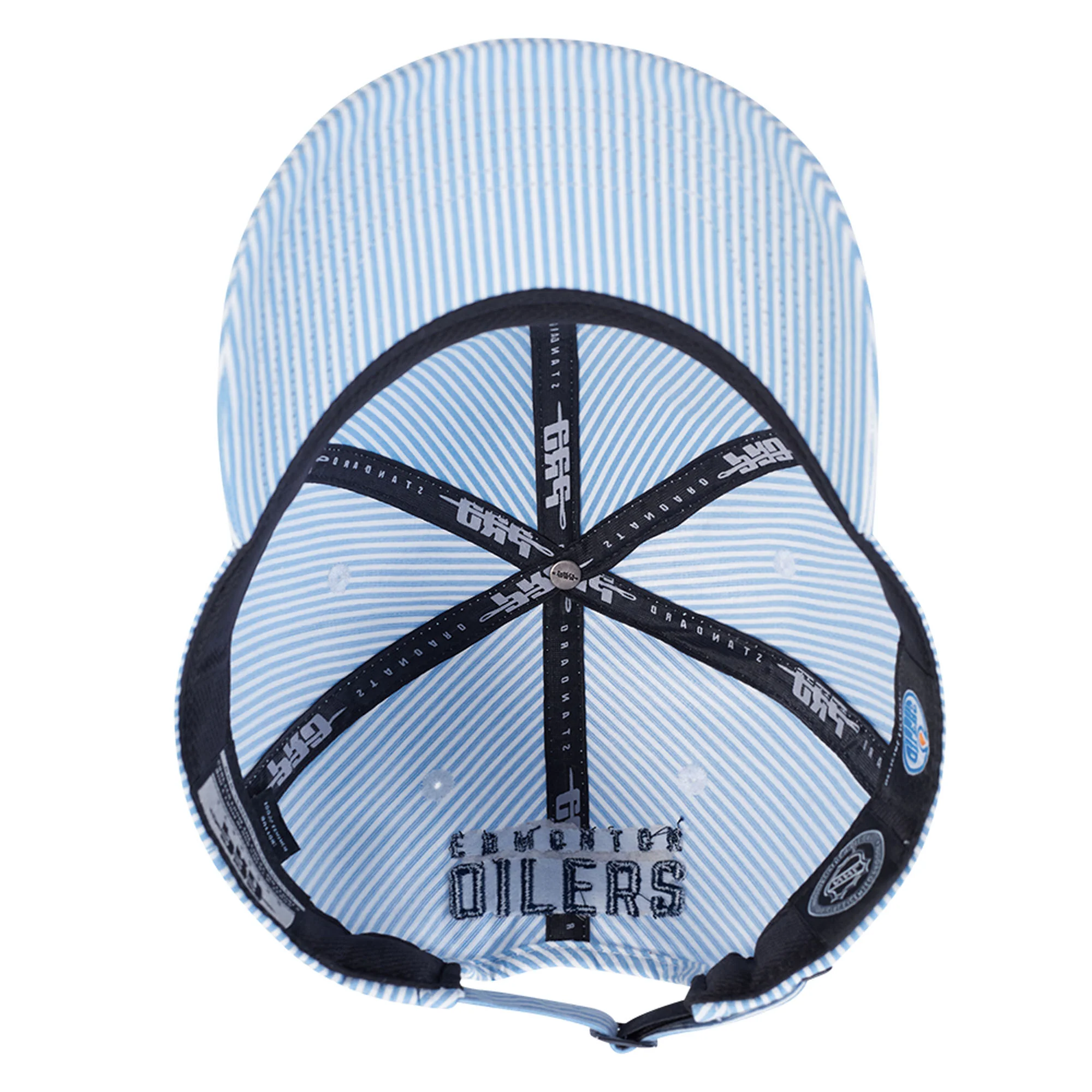 Edmonton Oilers Pro Standard Country Club Blue Strapback Hat - Image 6