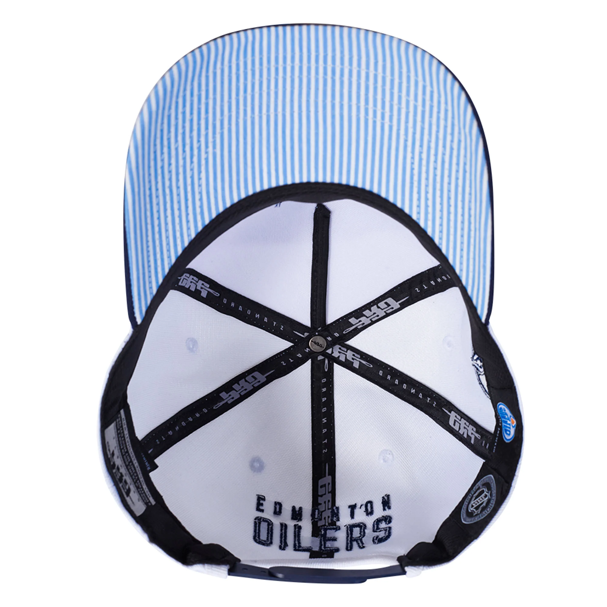Edmonton Oilers Pro Standard Country Club White Snapback Hat - Image 6