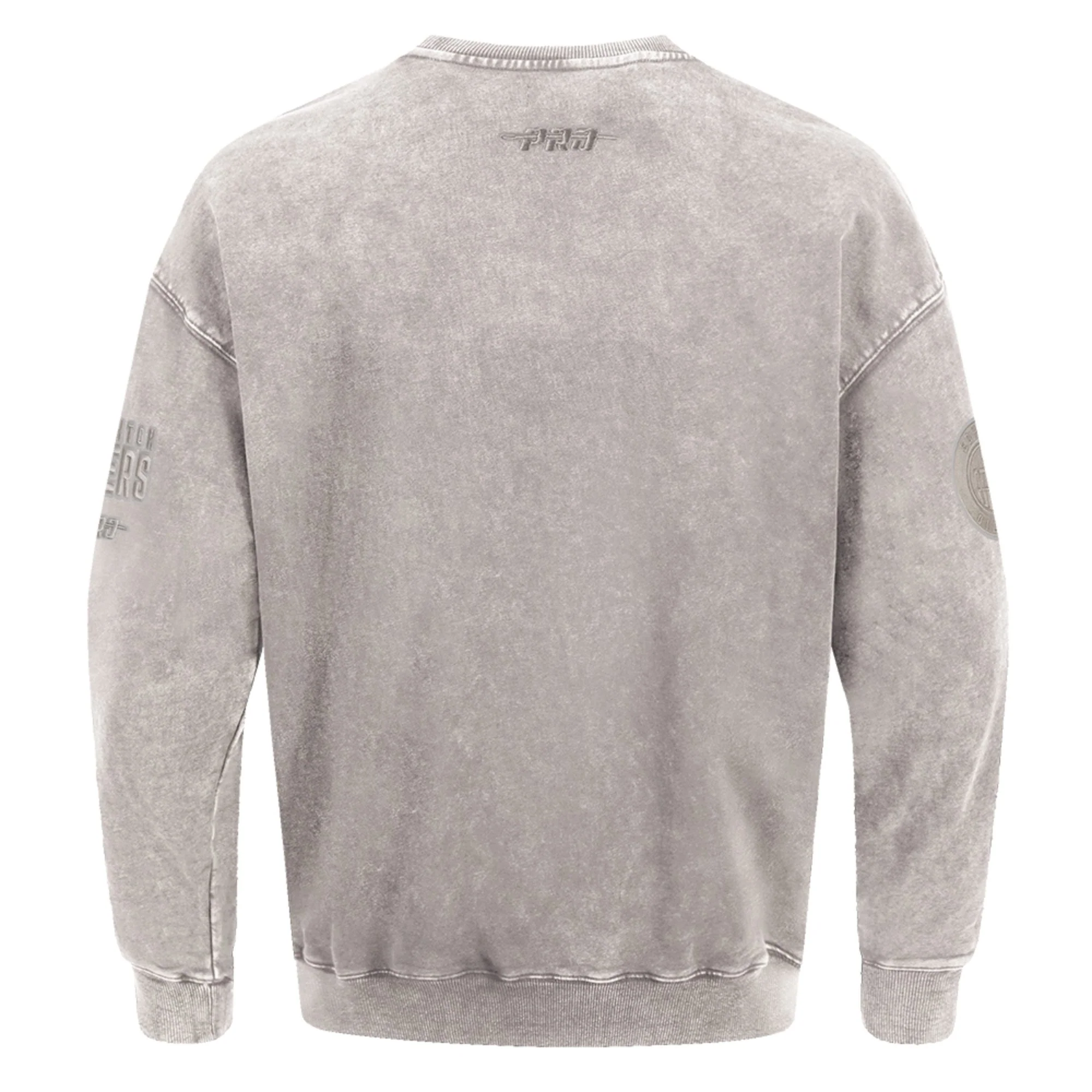 Edmonton Oilers Pro Standard Enzyme Wash Cream Drop Shoulder Crewneck - Image 2