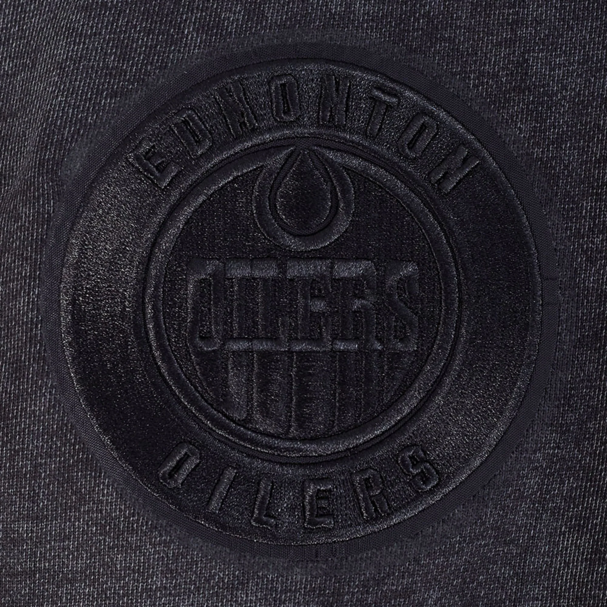 Edmonton Oilers Pro Standard Enzyme Wash Grey Drop Shoulder Hoodie - Image 5