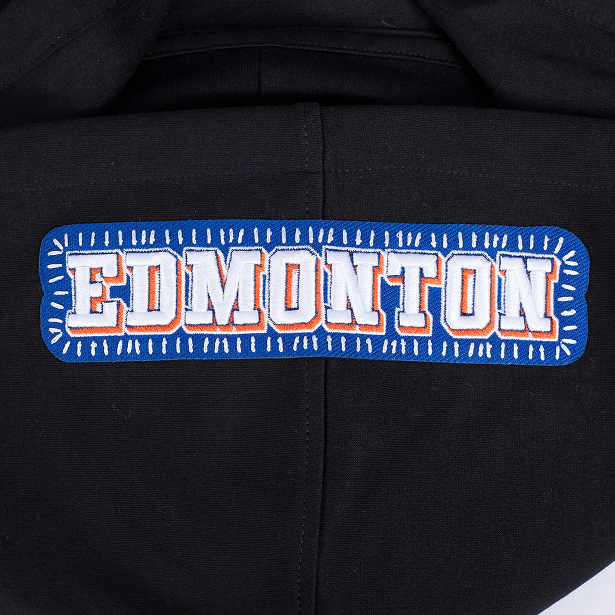 Edmonton Oilers Pro Standard Pick Stitch Black Hoodie - Image 8