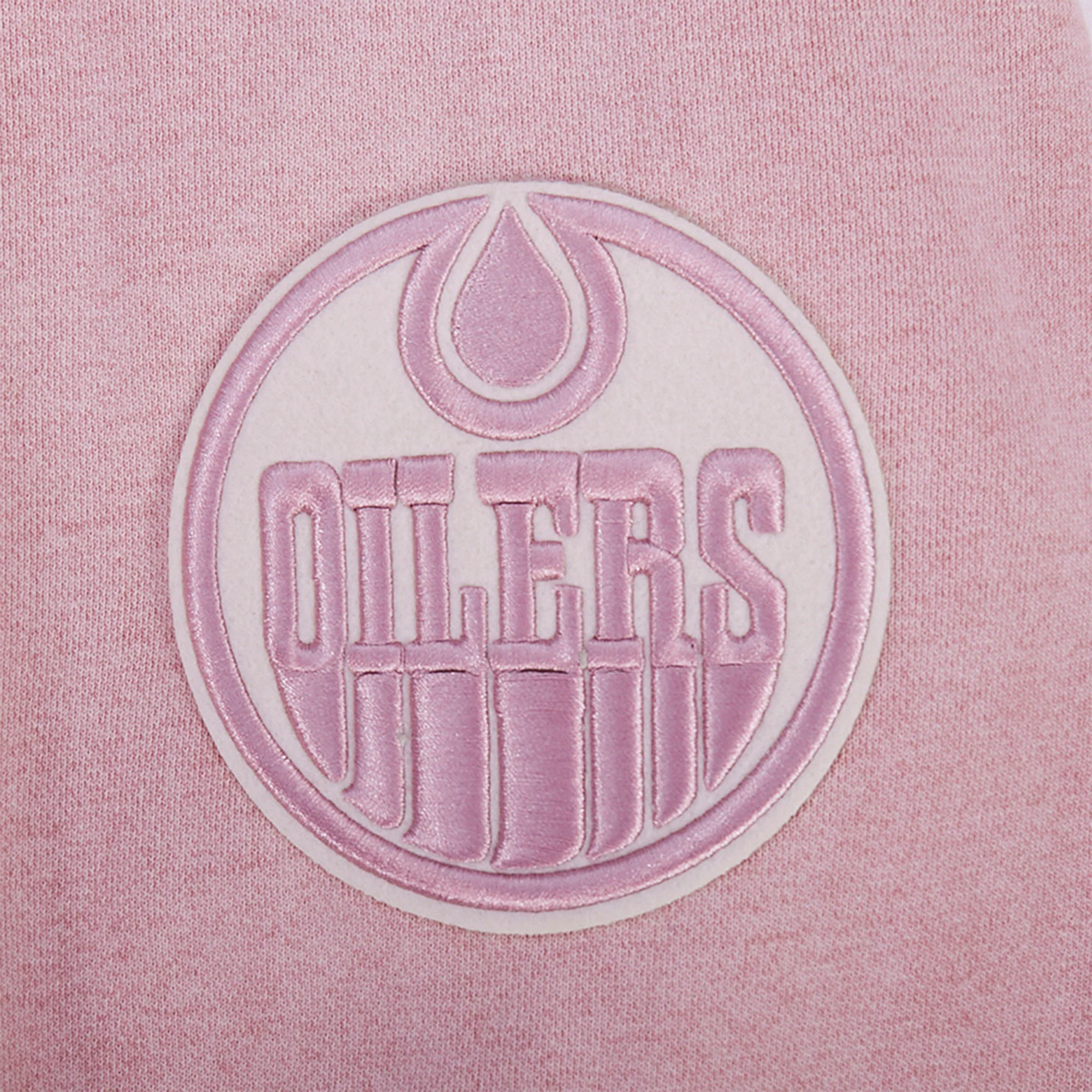 Edmonton Oilers Pro Standard Street Team Enzyme Wash Pink Hoodie - Image 8