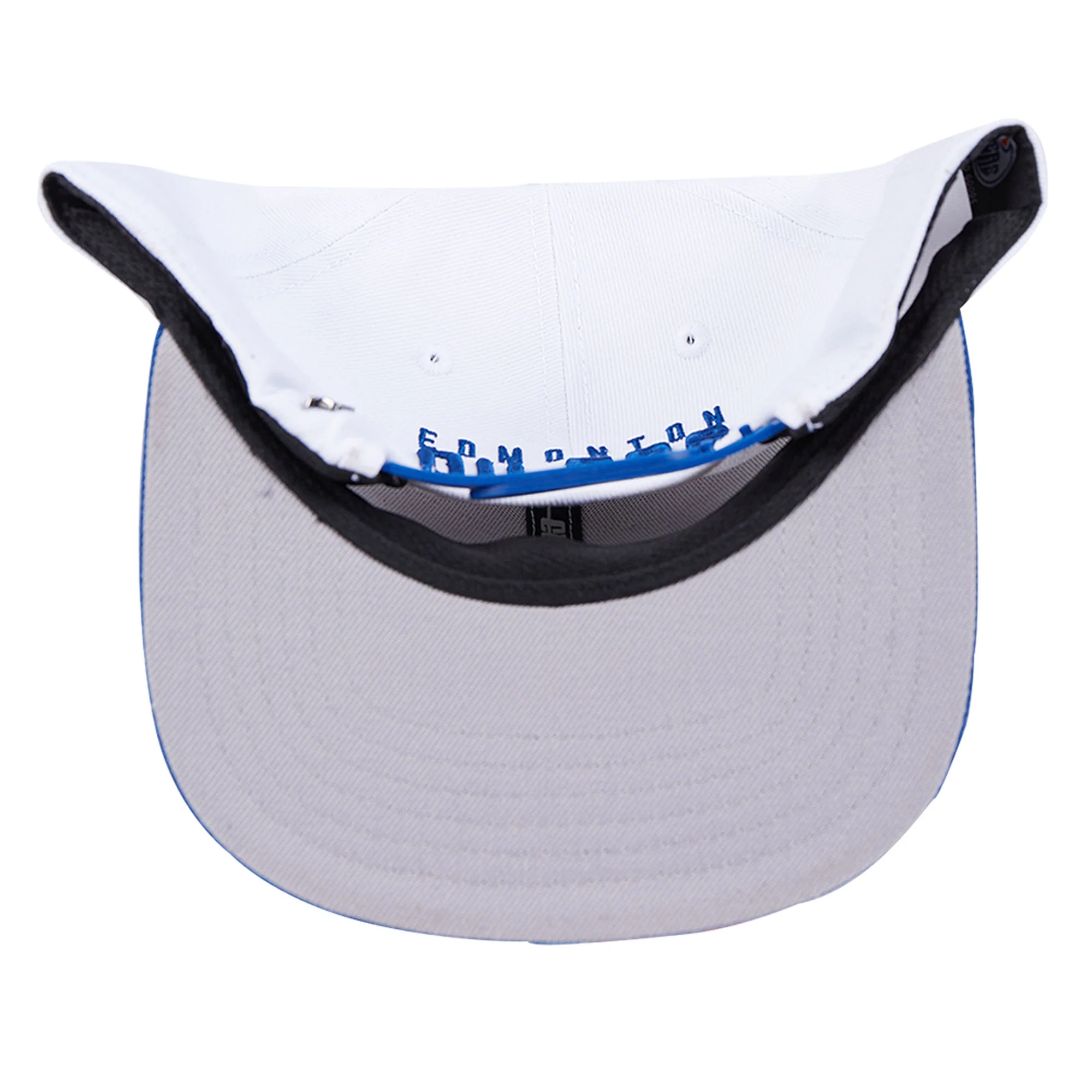 Edmonton Oilers Pro Standard Two-Tone Road White Logo Wool Snapback Hat - Image 6
