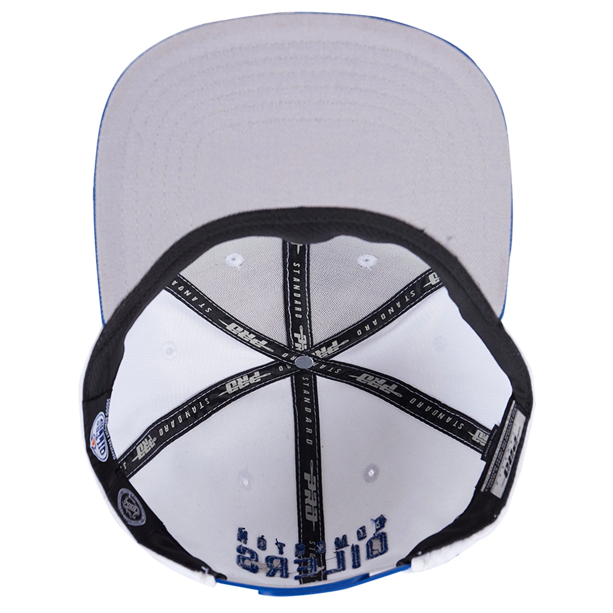 Edmonton Oilers Pro Standard Two-Tone Road White Logo Wool Snapback Hat - Image 7