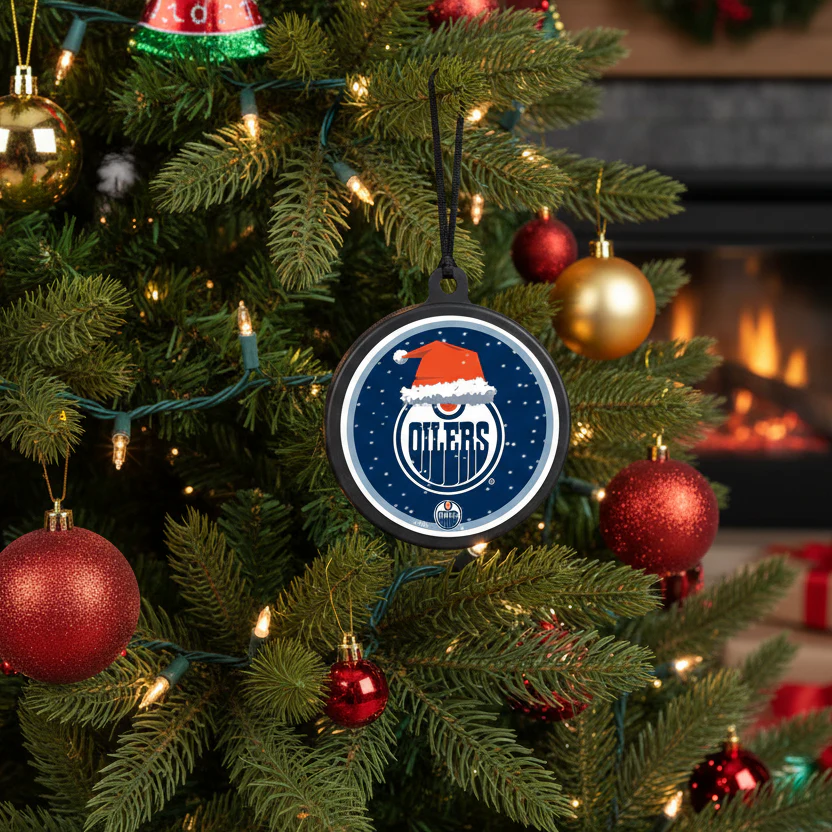 Edmonton Oilers Puck Ornament - Image 2