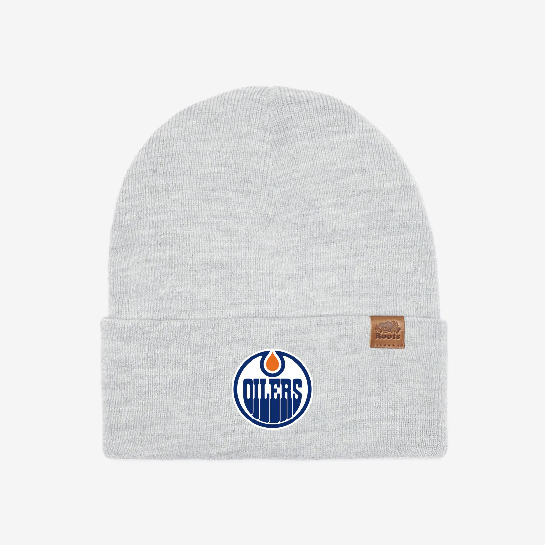 Edmonton Oilers Roots Grey Knit Toque
