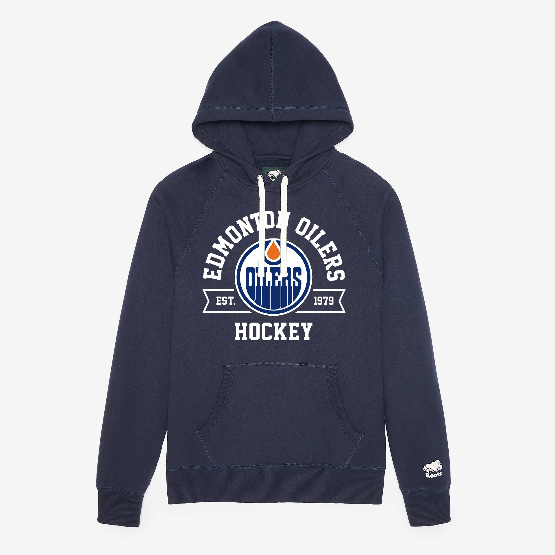 Edmonton Oilers Roots Navy Original Kanga Hoodie
