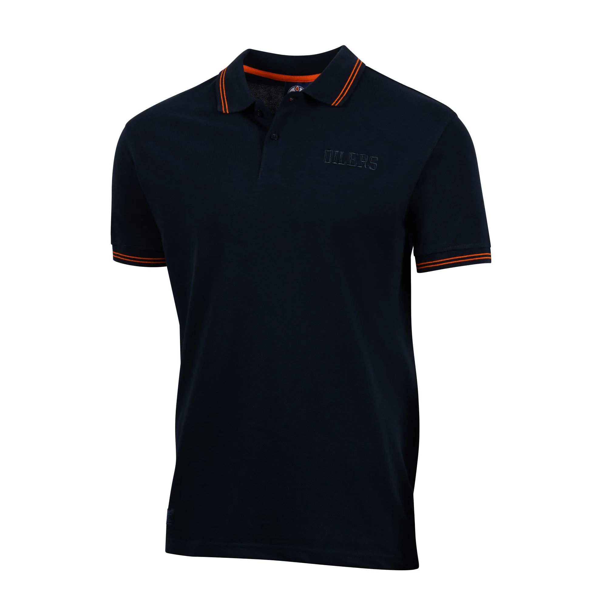 Edmonton Oilers Sport Design Sweden Pique Navy Polo - Image 3