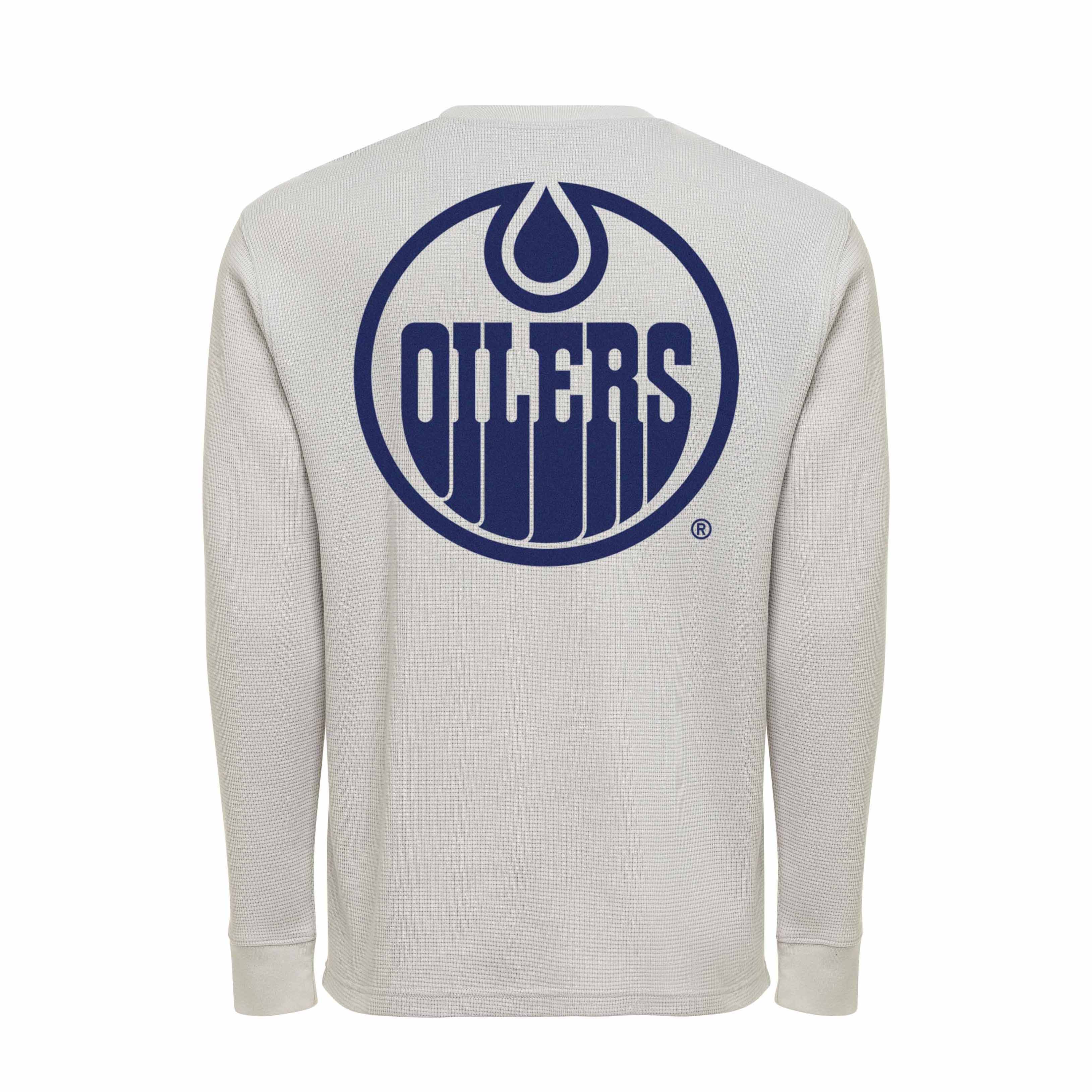 Edmonton Oilers Sportiqe Afton Grey Long Sleeve T-Shirt - Image 2