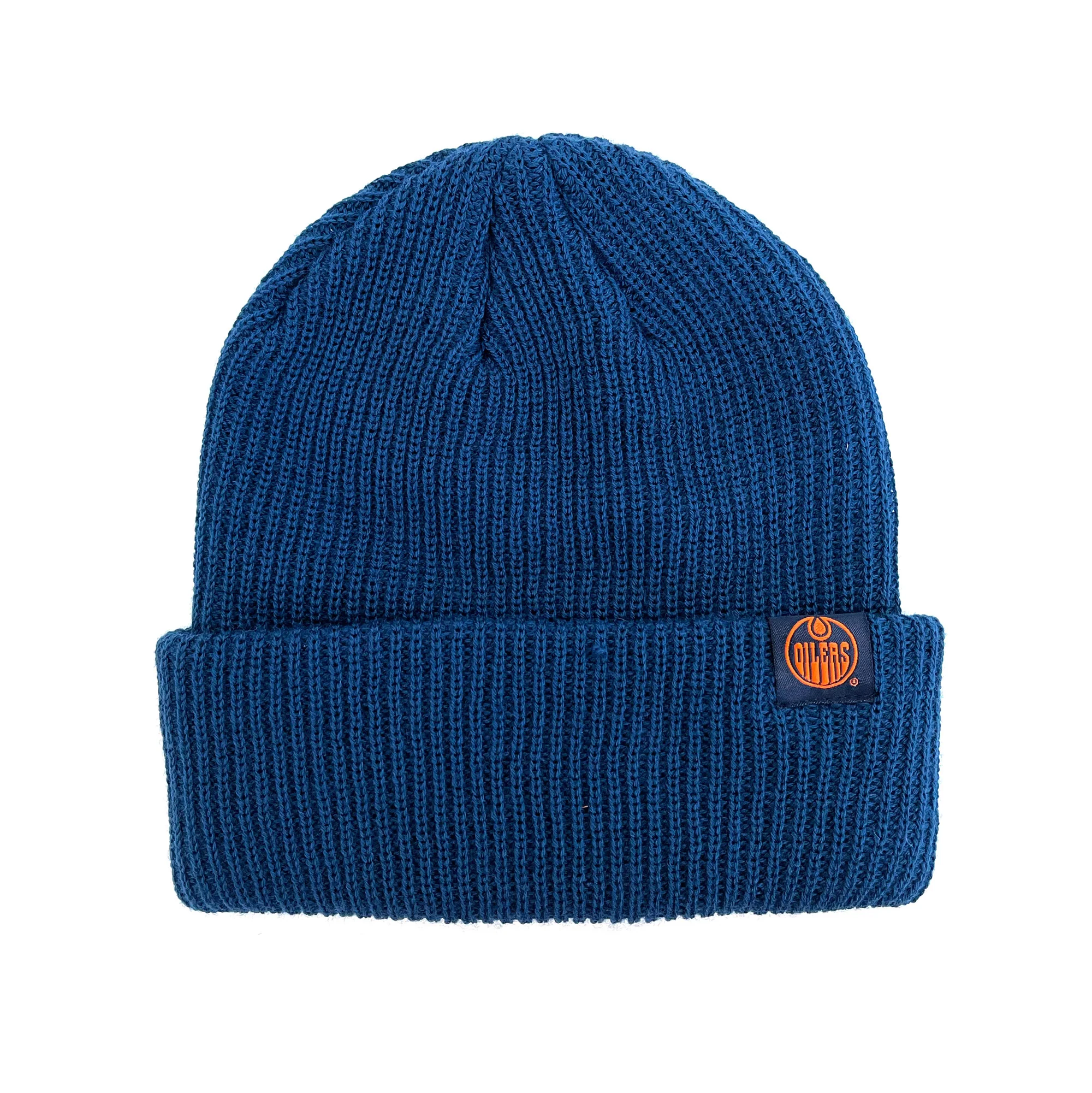Edmonton Oilers Sportiqe Navy Ridge Toque/Beanie