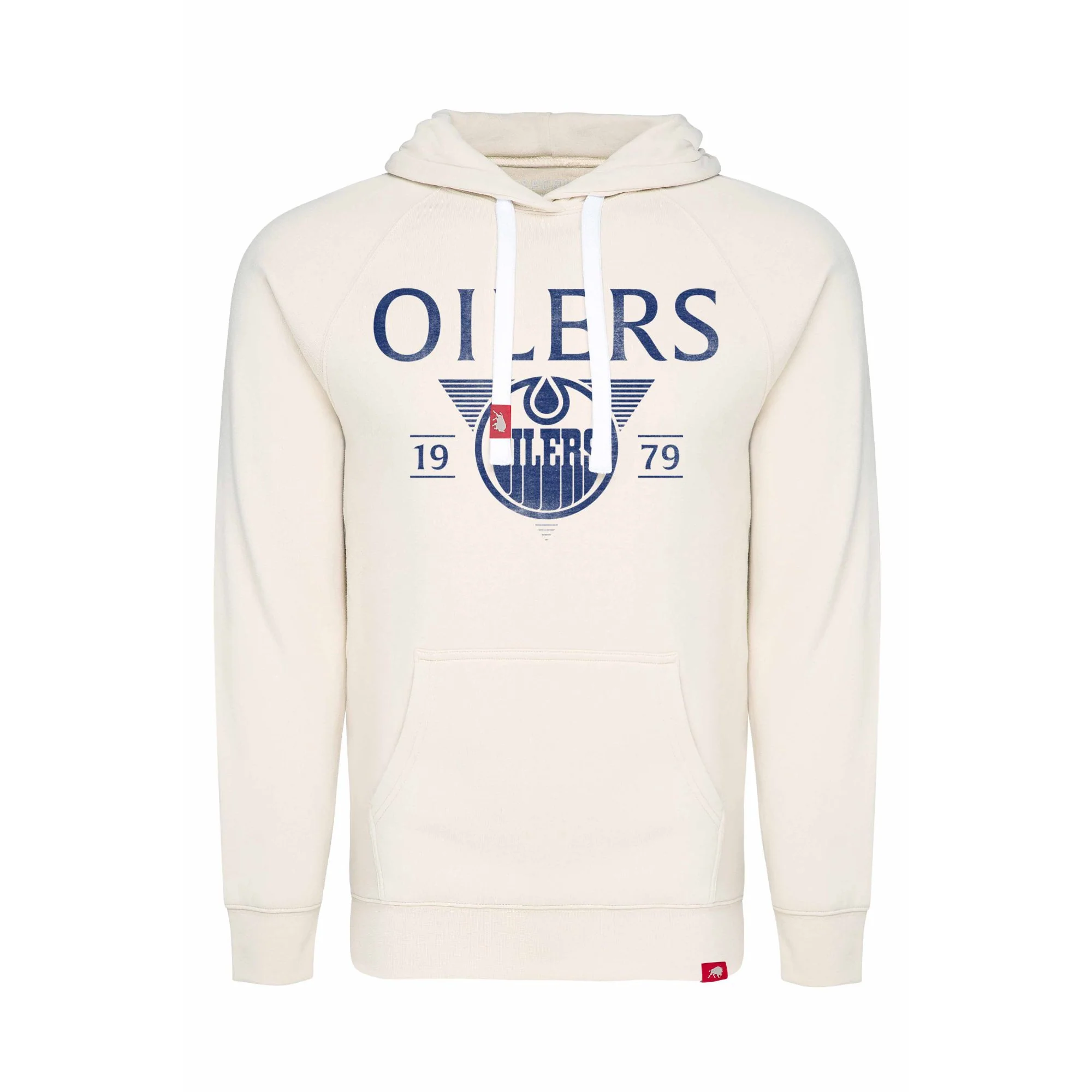 Edmonton Oilers Sportiqe Olsen Banks Cream Hoodie
