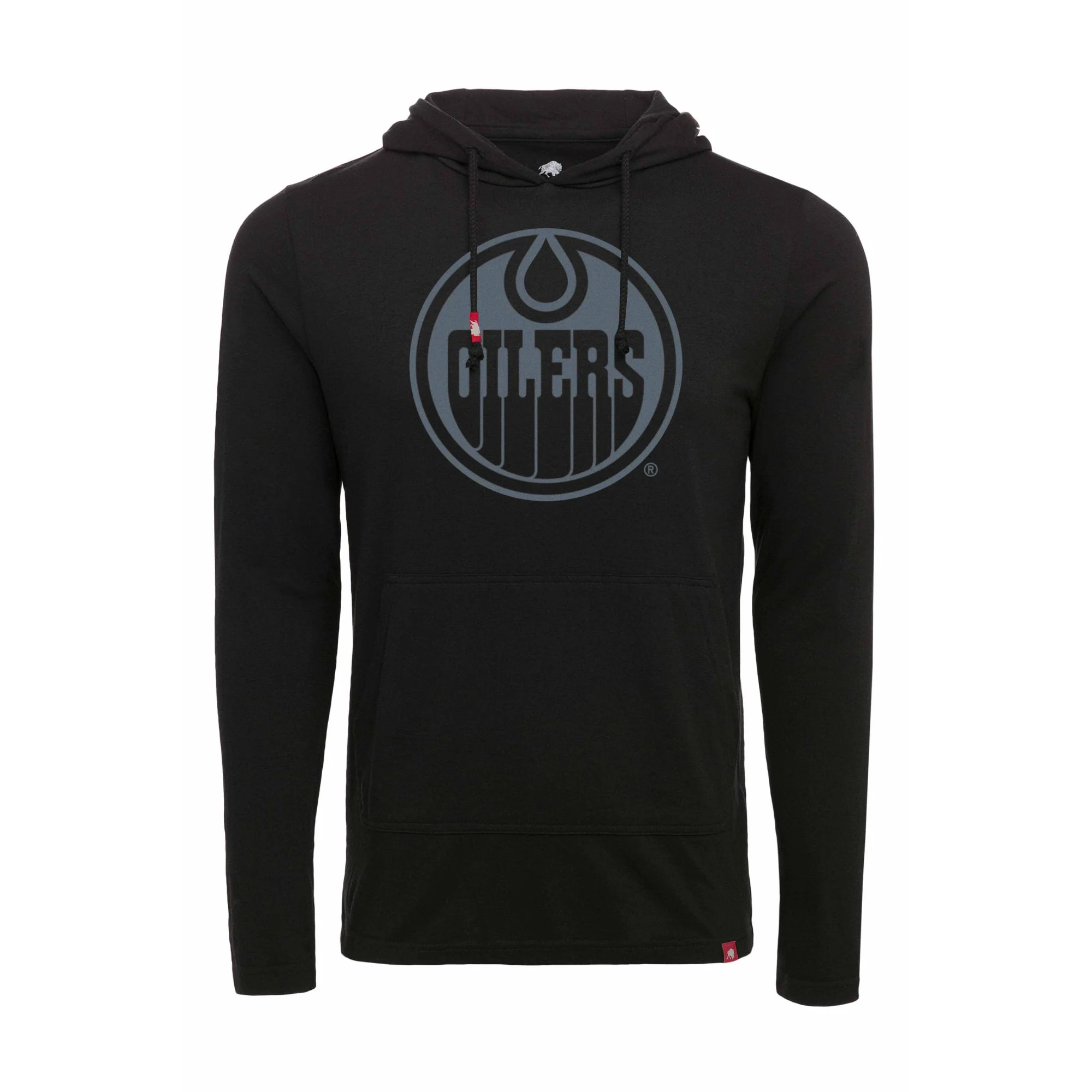 Edmonton Oilers Sportiqe Rowan Jet Black Hooded Shirt