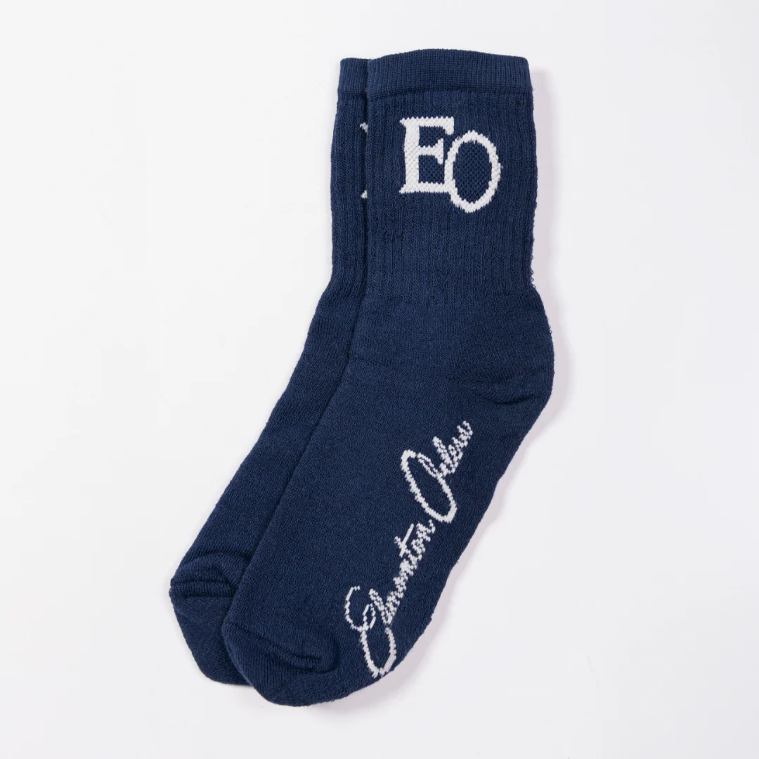 Edmonton Oilers Sports Club Atelier by Lauren McDavid Navy Everyday Crew Ankle Socks - Image 2