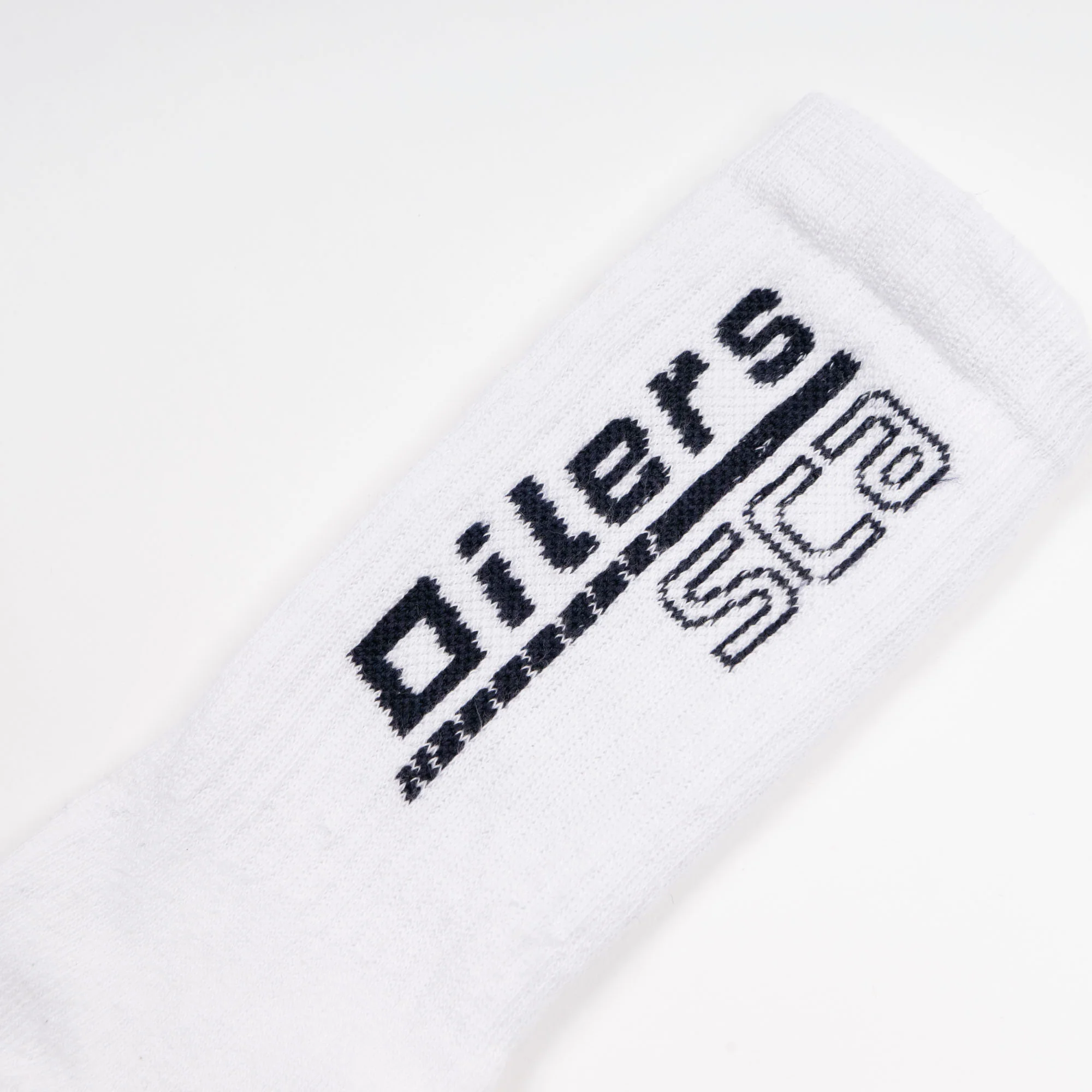 Edmonton Oilers Sports Club Atelier by Lauren McDavid White Jacquard Crew Socks - Image 2