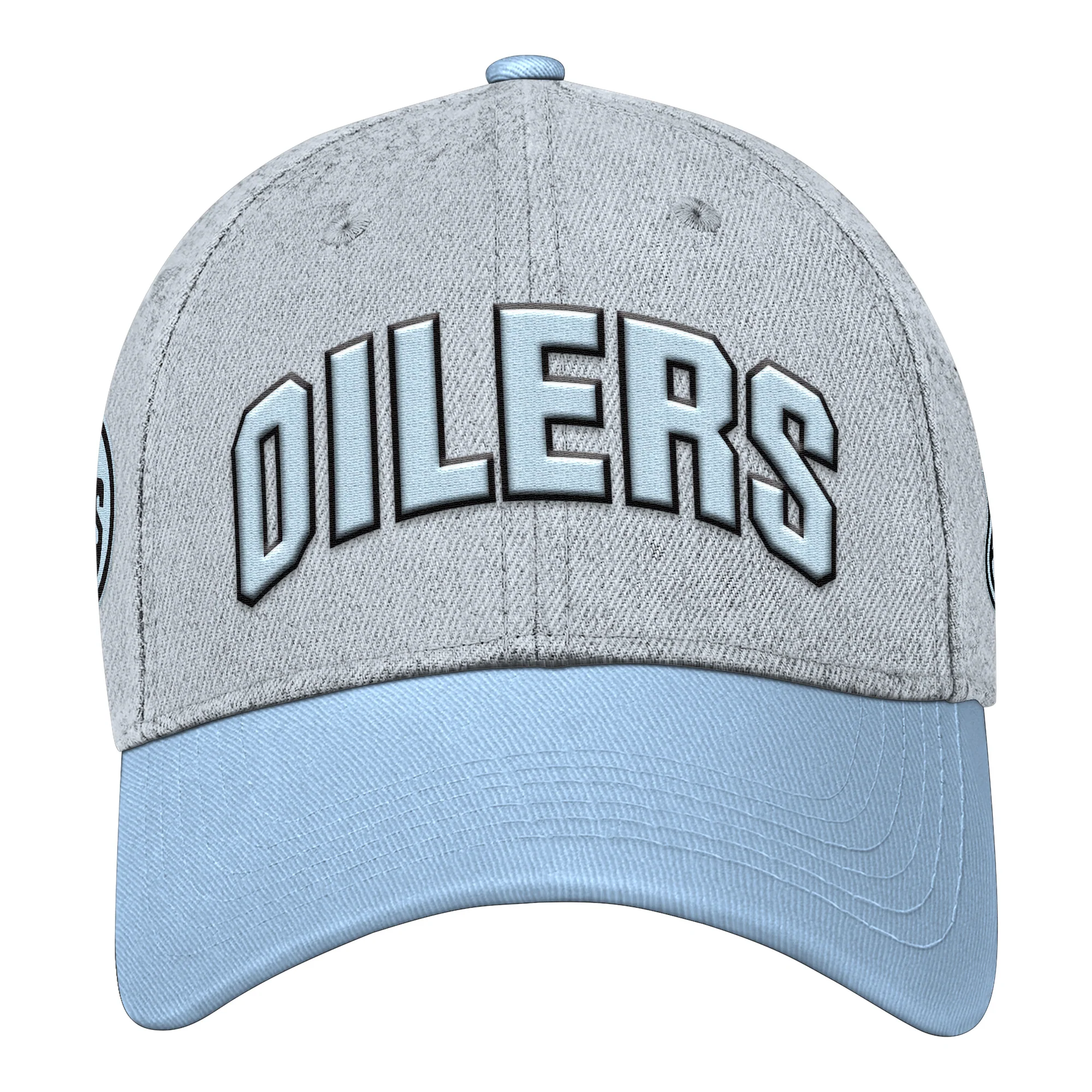 Edmonton Oilers Starter Blue & Grey Fashion Color Curved Starfit Snapback Hat
