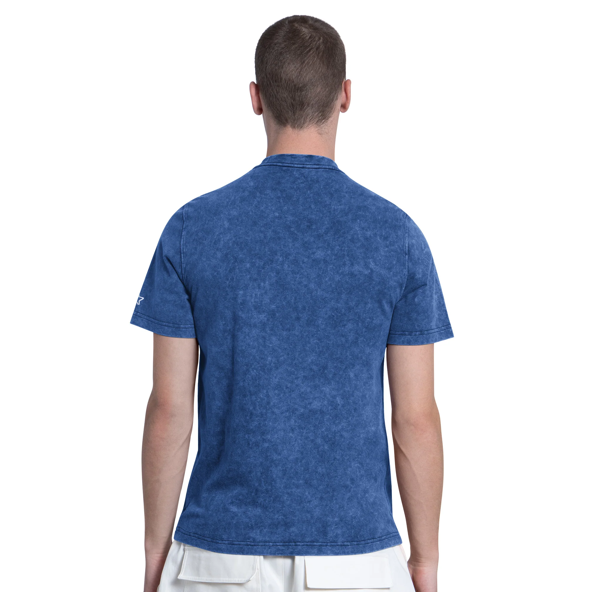 Edmonton Oilers Starter Blue Spike T-Shirt - Image 2