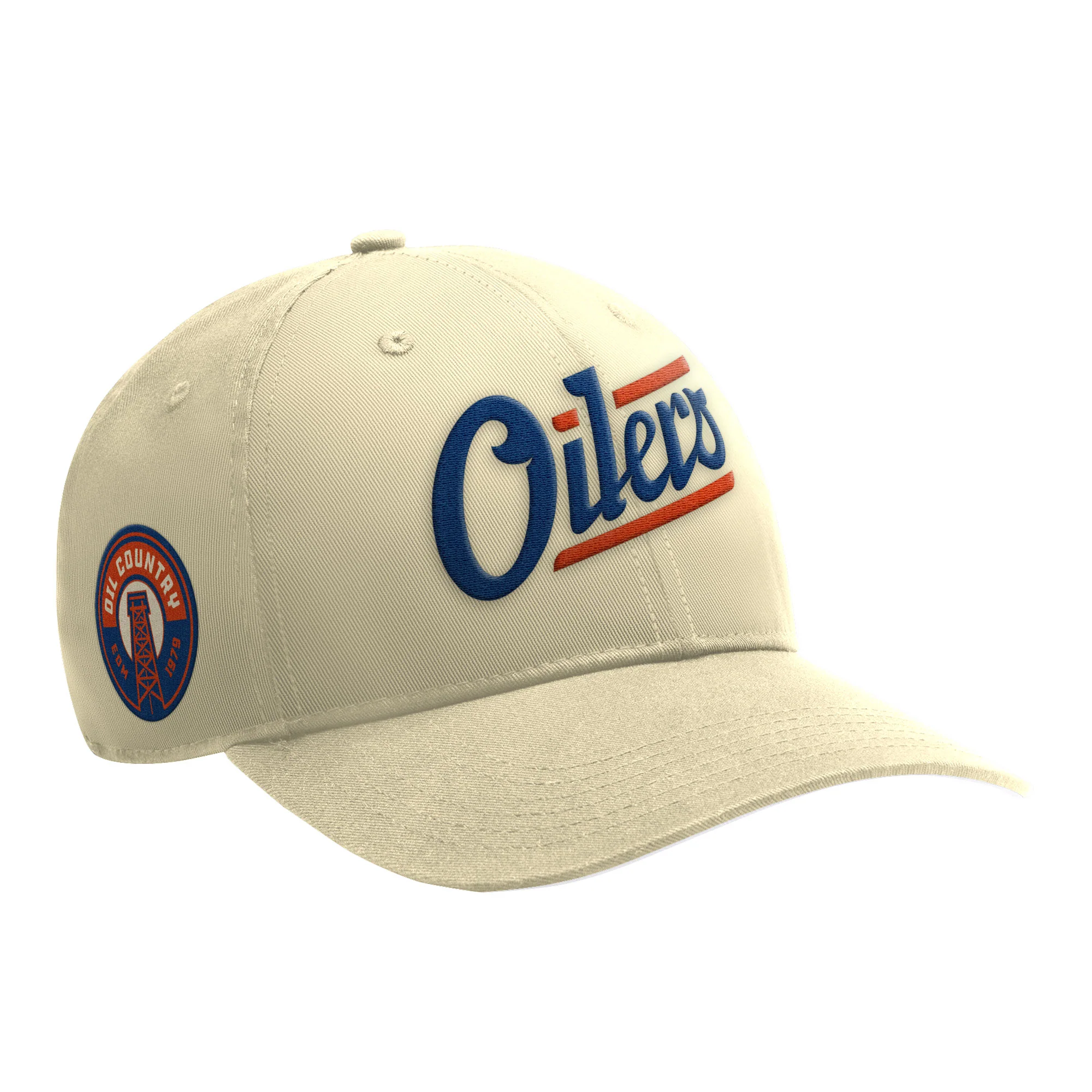 Edmonton Oilers Starter Cream Alternate Logo Adjustable Hat - Image 3