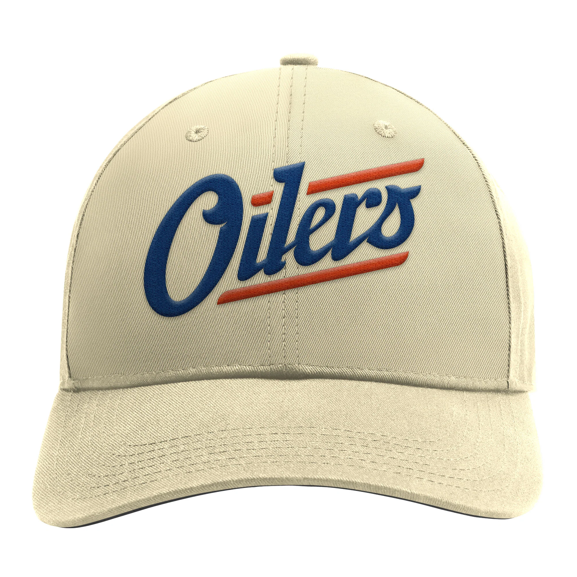 Edmonton Oilers Starter Cream Alternate Logo Adjustable Hat - Image 4