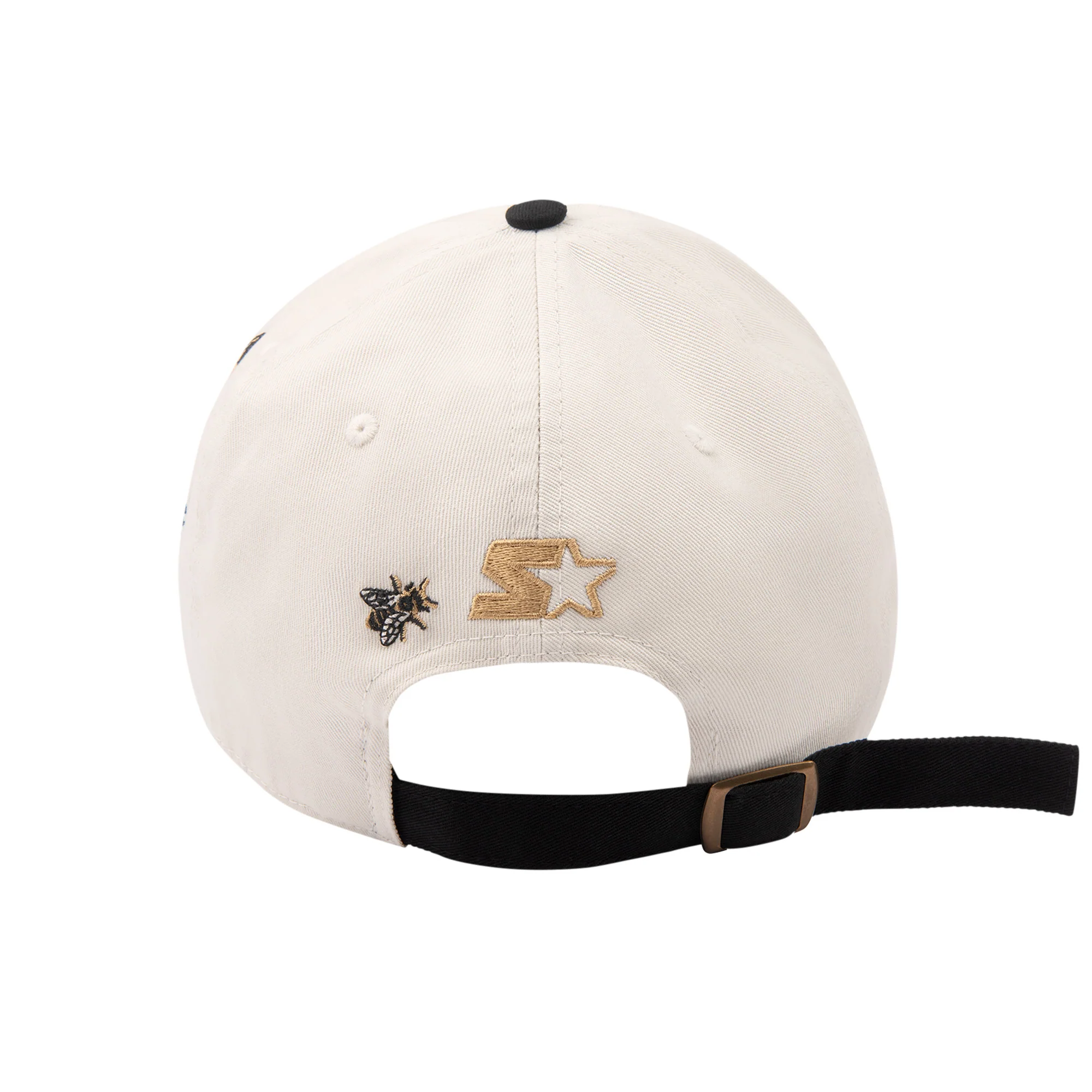 Edmonton Oilers Starter Cream Fashion Flowers Adjustable Hat - Image 2