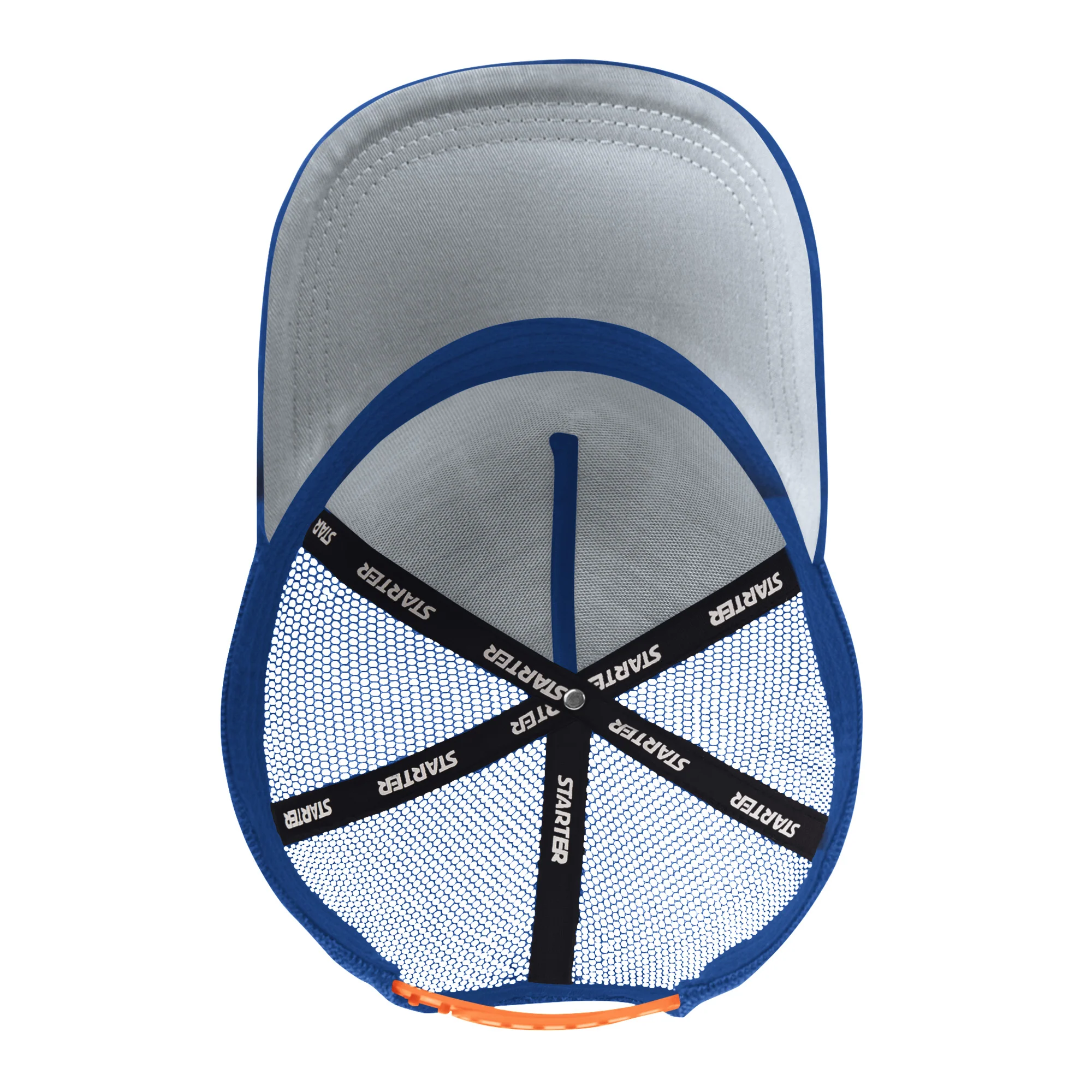 Edmonton Oilers Starter Royal Game Day Trailer Starfit Snapback Hat - Image 4