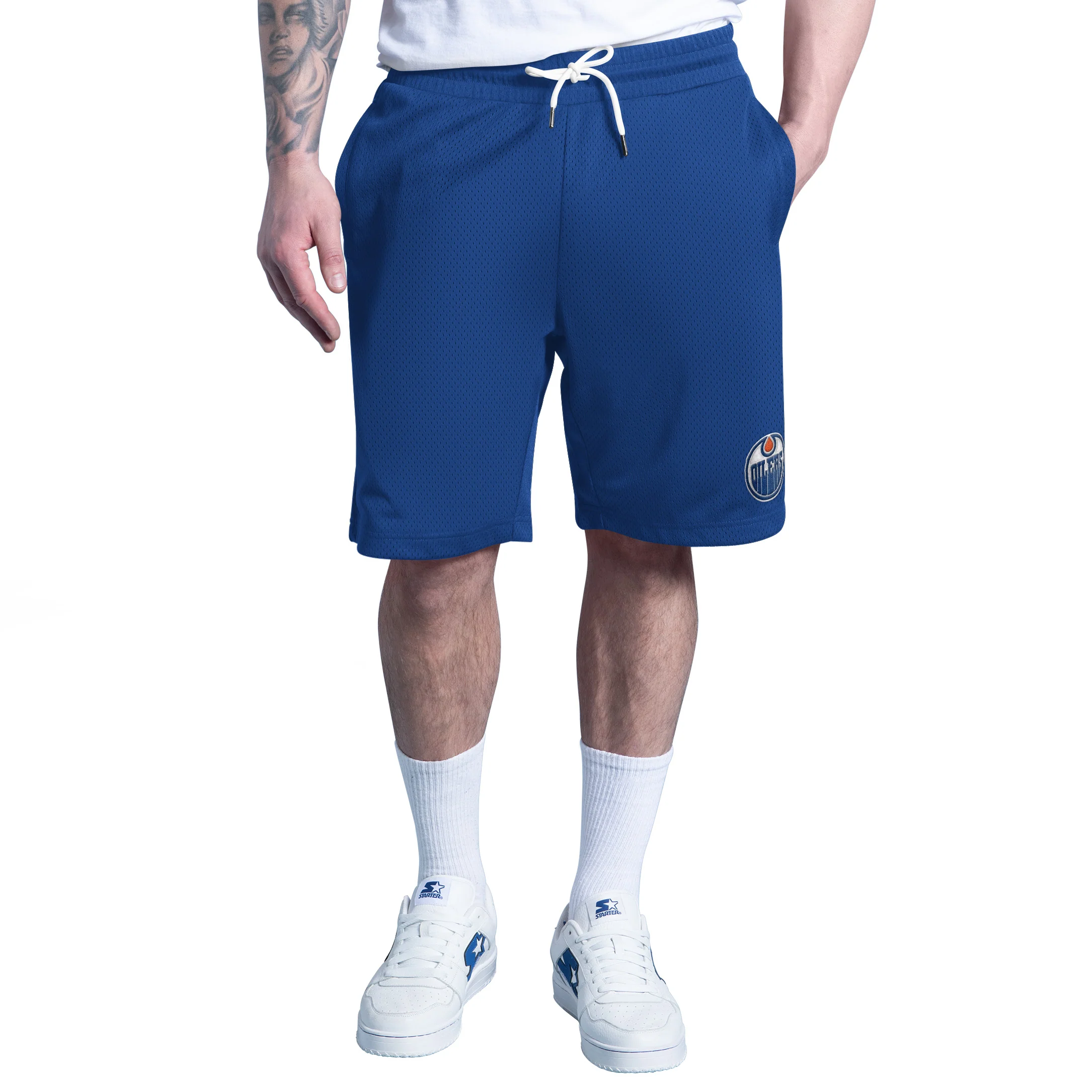 Edmonton Oilers Starter Royal Huddle Shorts