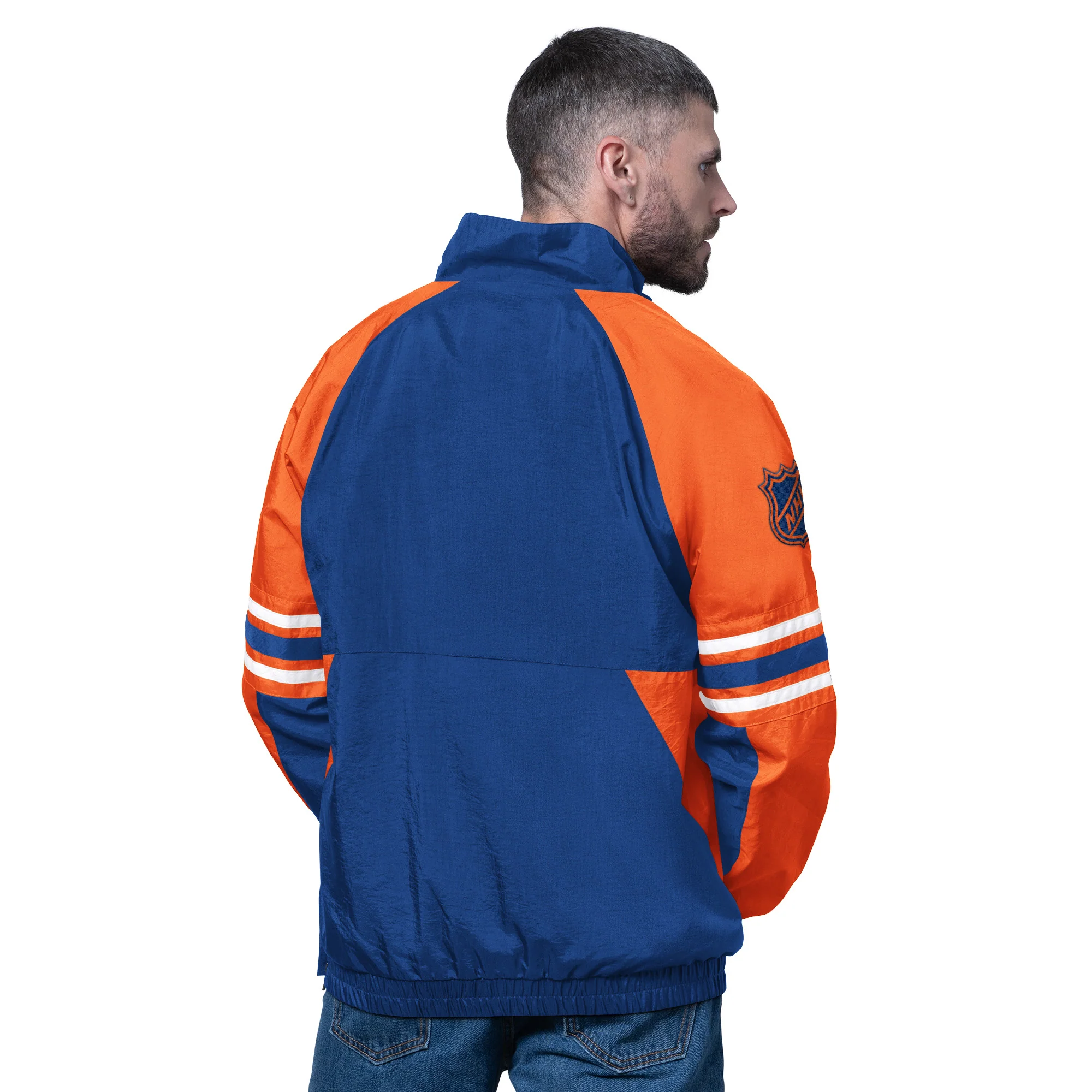 Edmonton Oilers Starter Royal Prospect Lightweight Full-Zip Jacket - Image 2