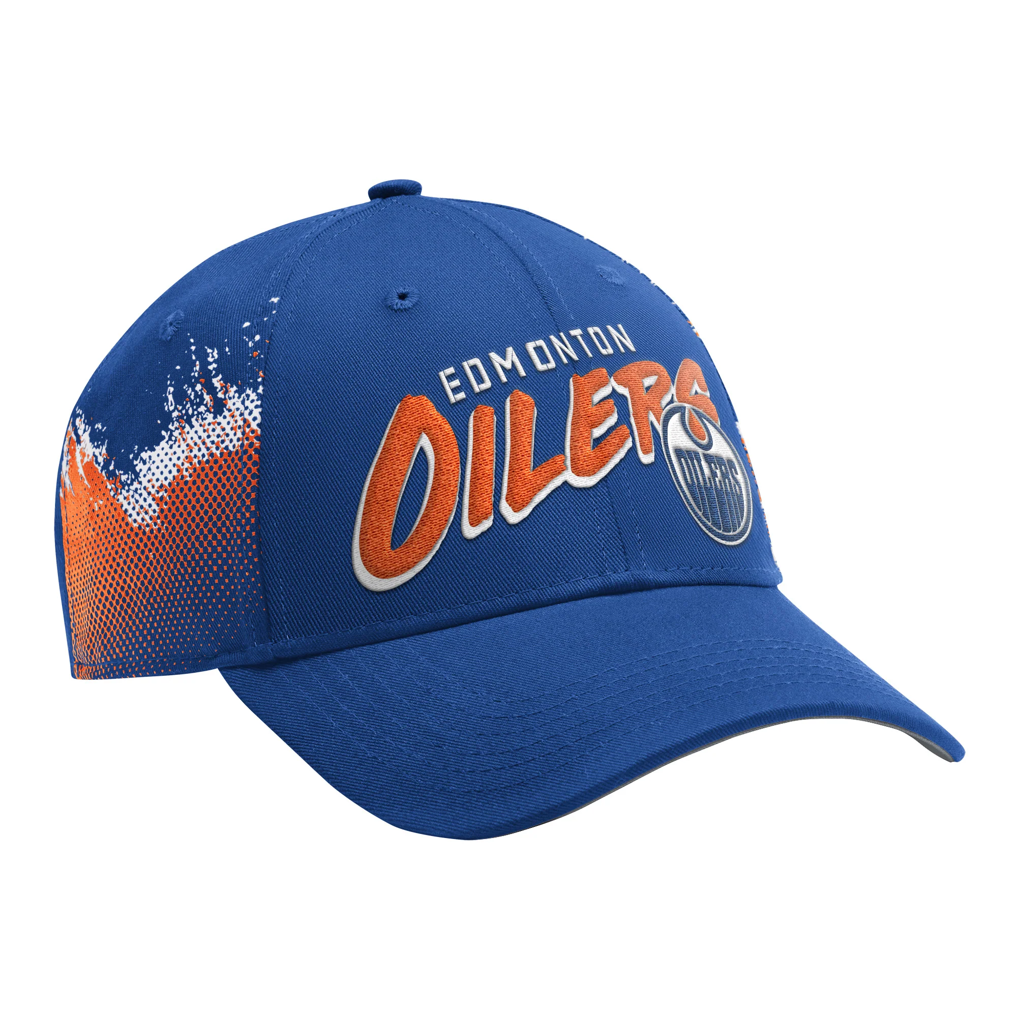 Edmonton Oilers Starter Royal Splash Starfit Snapback Hat - Image 4