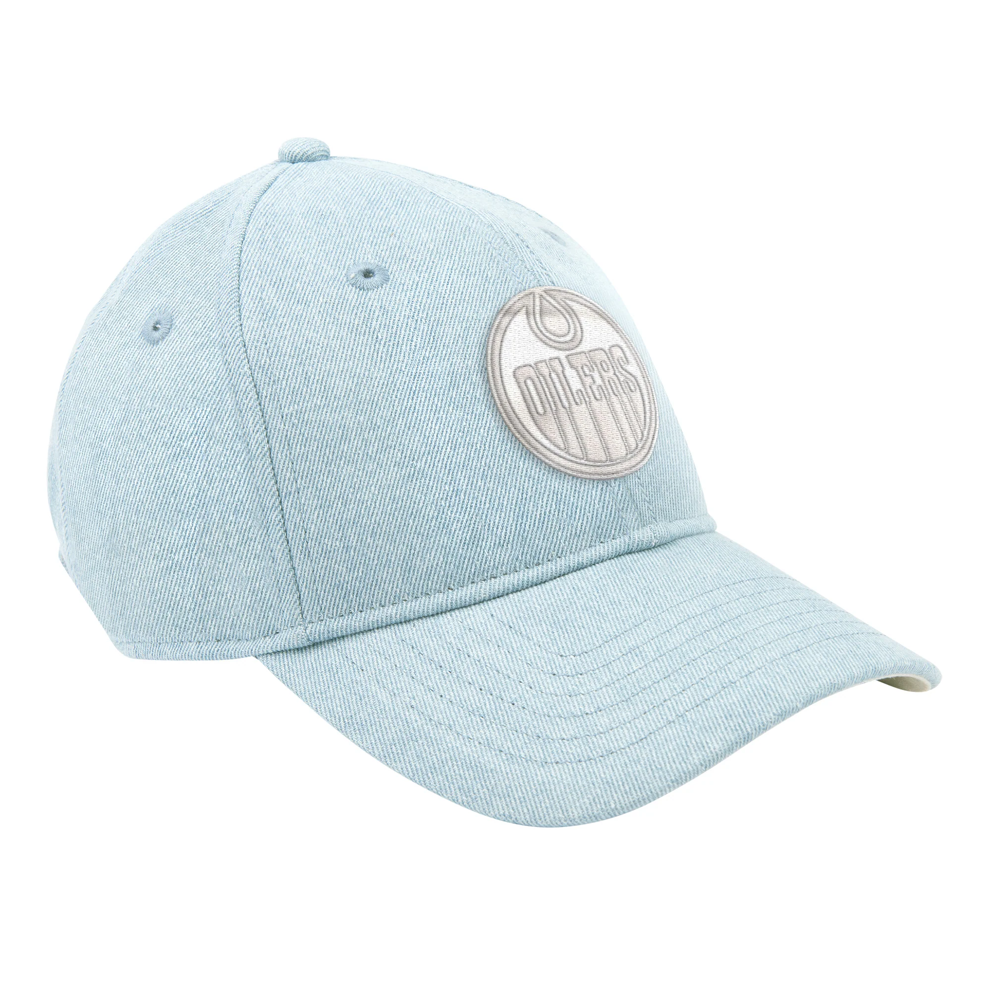 Edmonton Oilers Starter Washed Out Denim Adjustable Hat - Image 3