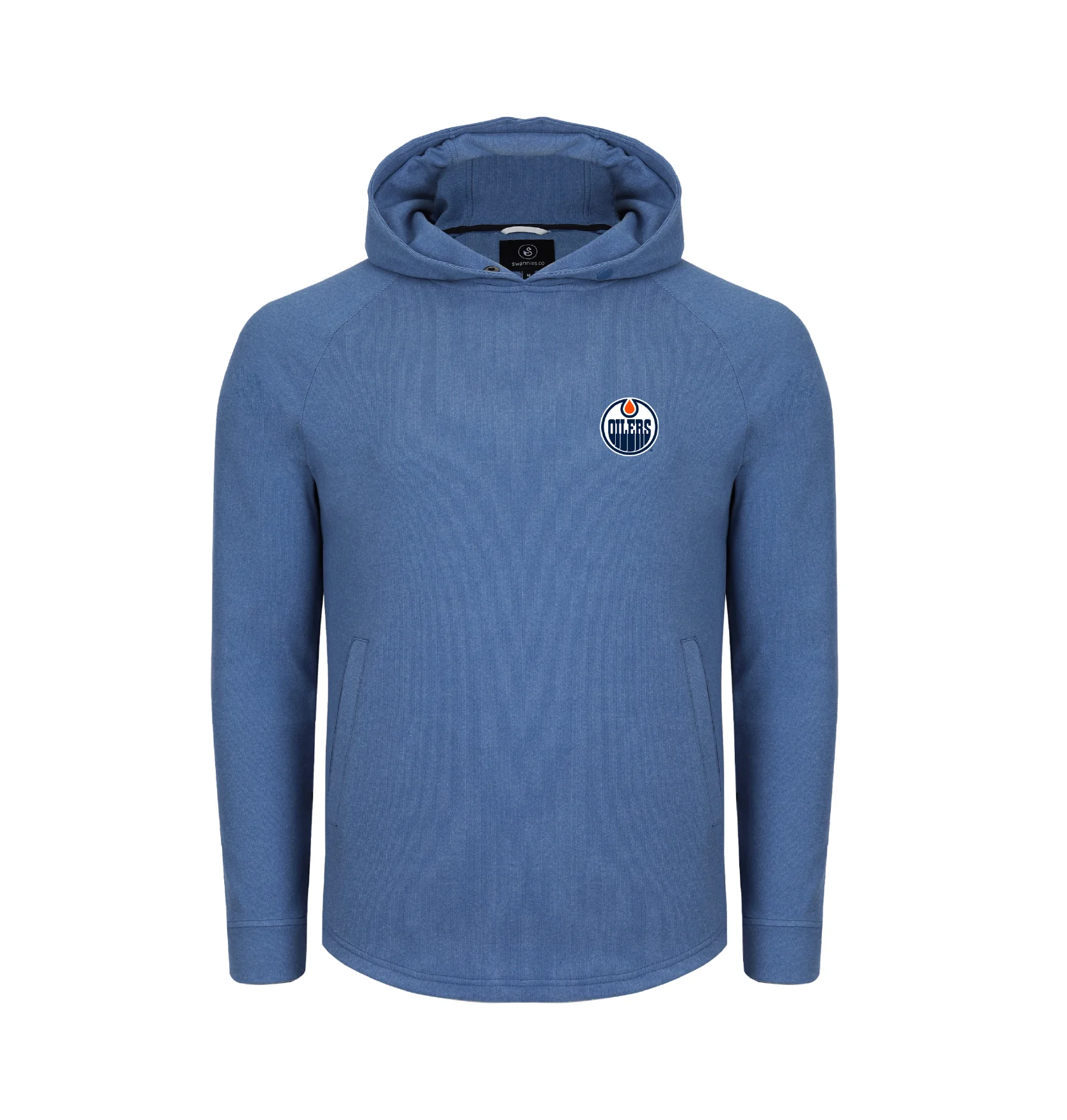 Edmonton Oilers Swannies Golf Blue Glasgow Hoodie