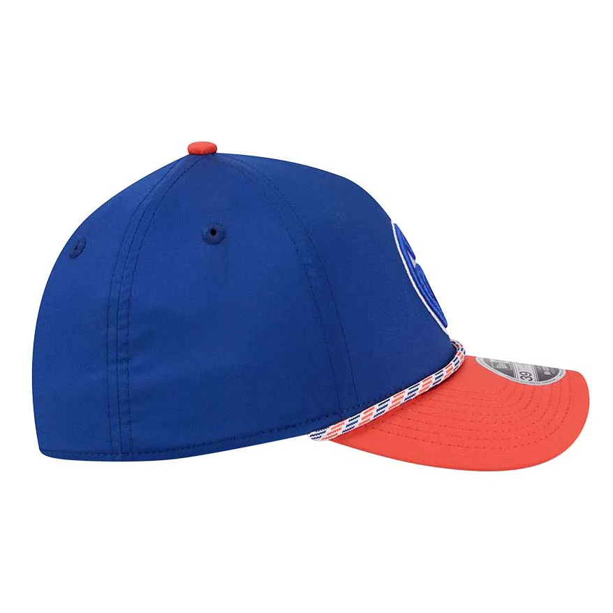 Edmonton Oilers Toddler-Kids New Era Blue & Orange Rope 39THIRTY M-Crown Flex Hat - Image 6
