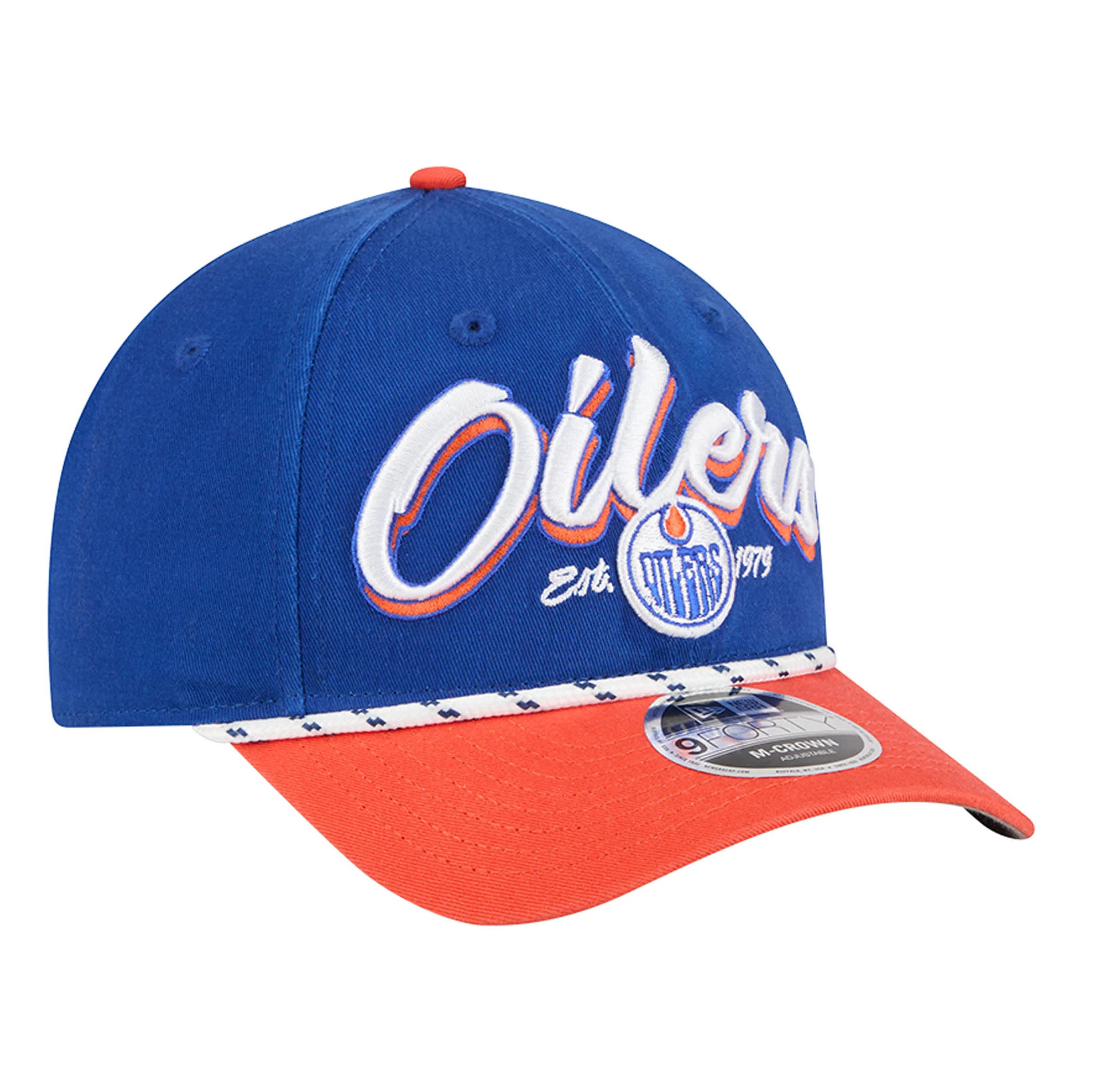 Edmonton Oilers Toddler New Era Blue & Orange Team Loyal 9FORTY M-Crown Adjustable Hat - Image 2