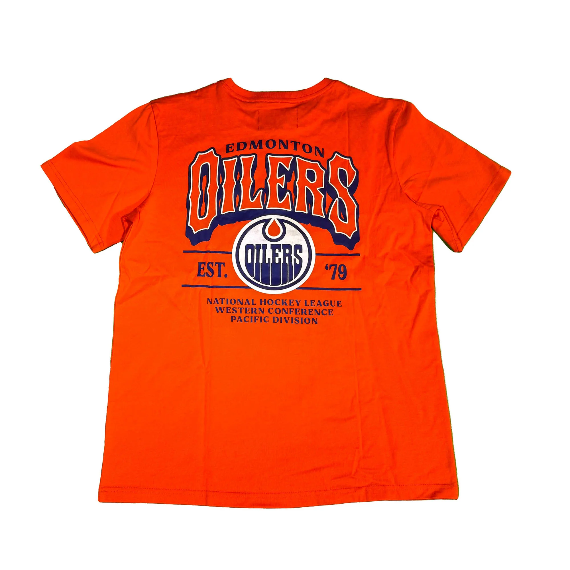 Edmonton Oilers Unisex Authentics Orange Heavy Relaxed T-Shirt - Image 3