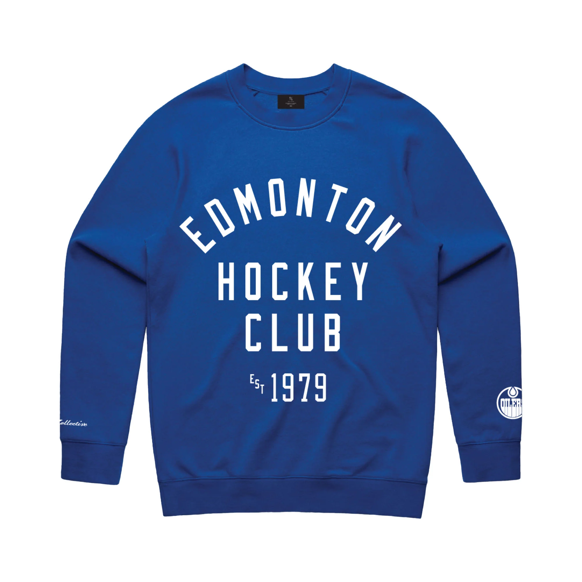 Edmonton Oilers Unisex Peace Collective Essentials Royal Heavyweight Crewneck Sweatshirt - Image 3