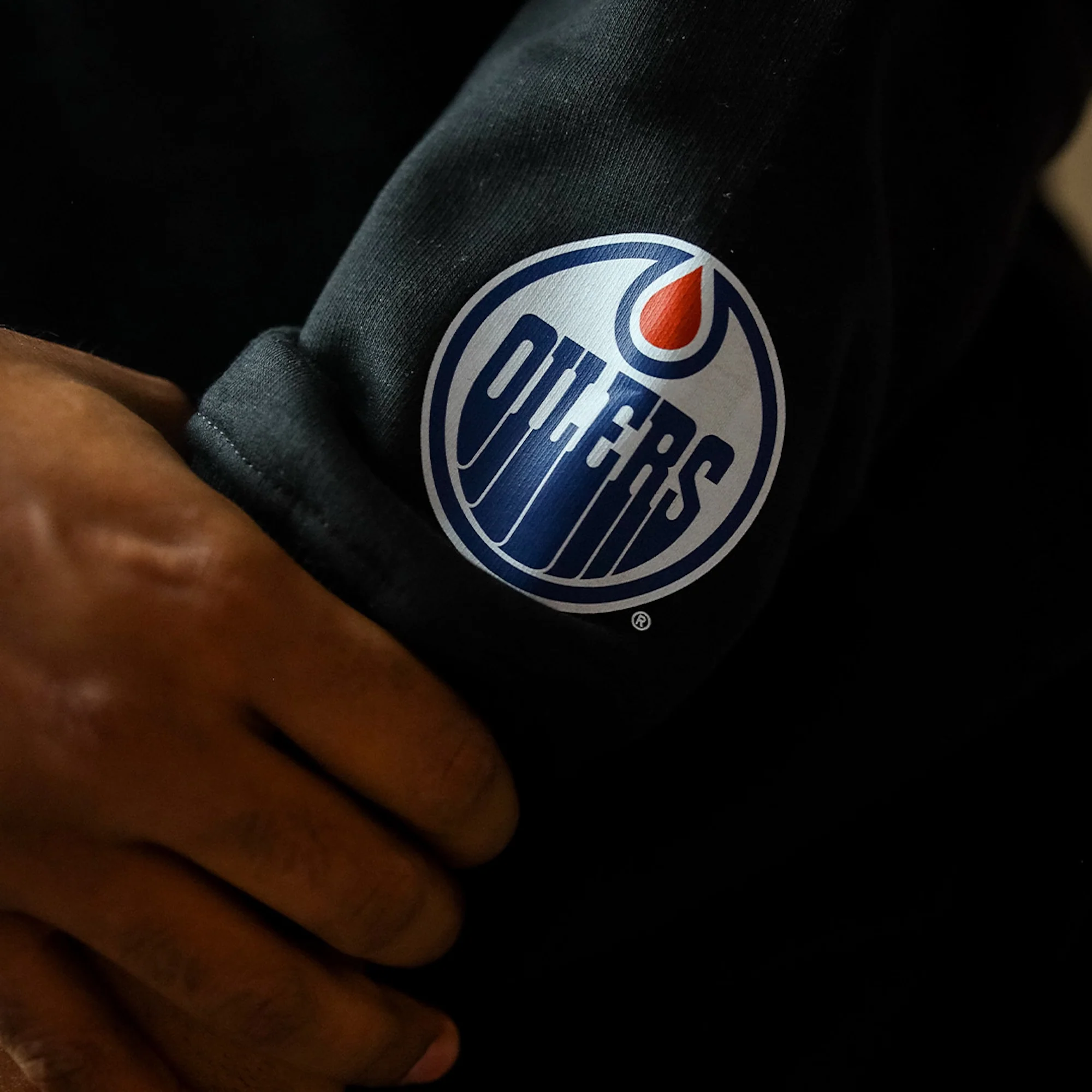 Edmonton Oilers Unisex Peace Collective Spirit Black Crewneck Sweatshirt - Image 5