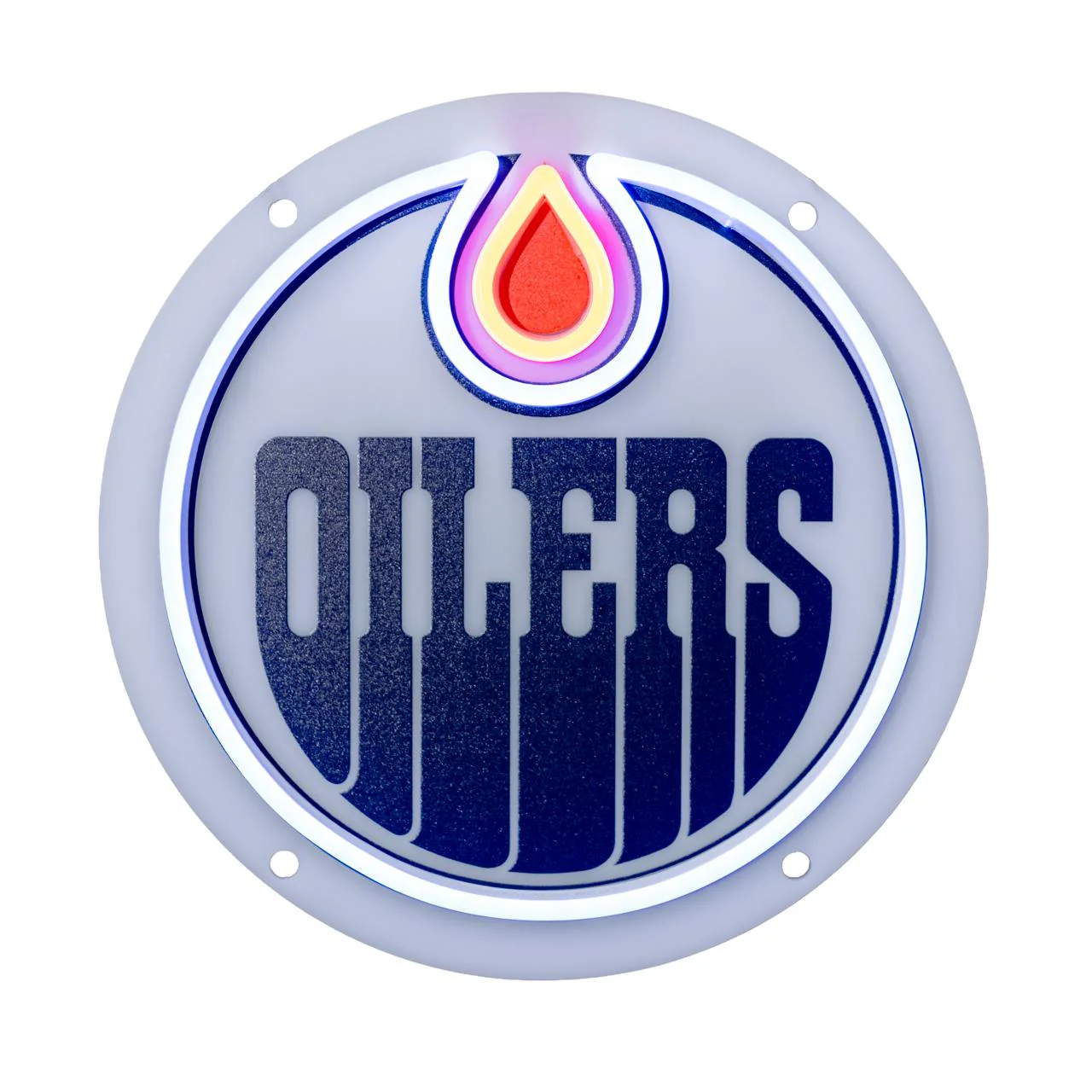 Edmonton Oilers Urban Now Logo Mini Neon 10"x 10" Wall Sign