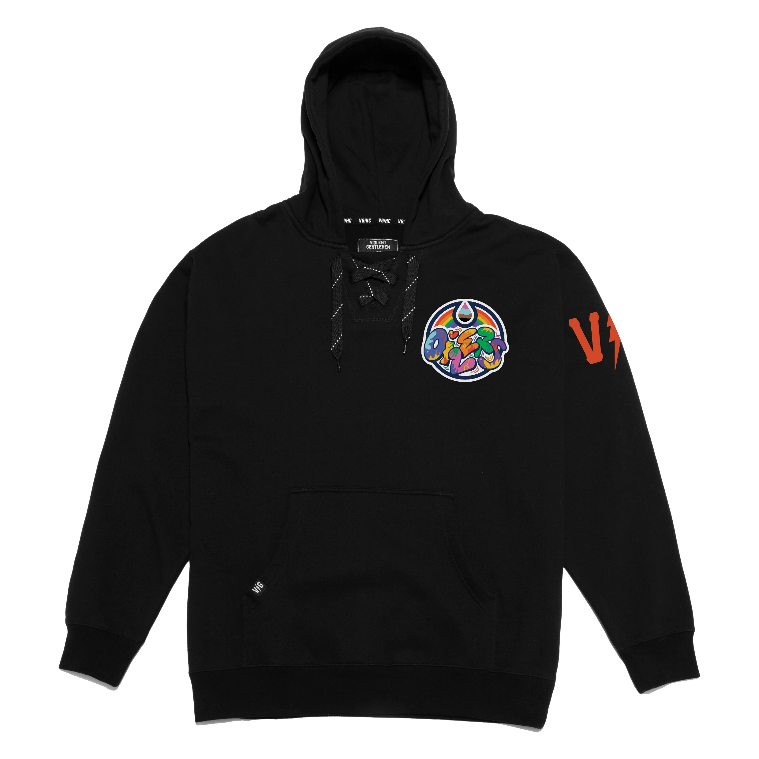 Edmonton Oilers Violent Gentlemen Pride Black Hoodie