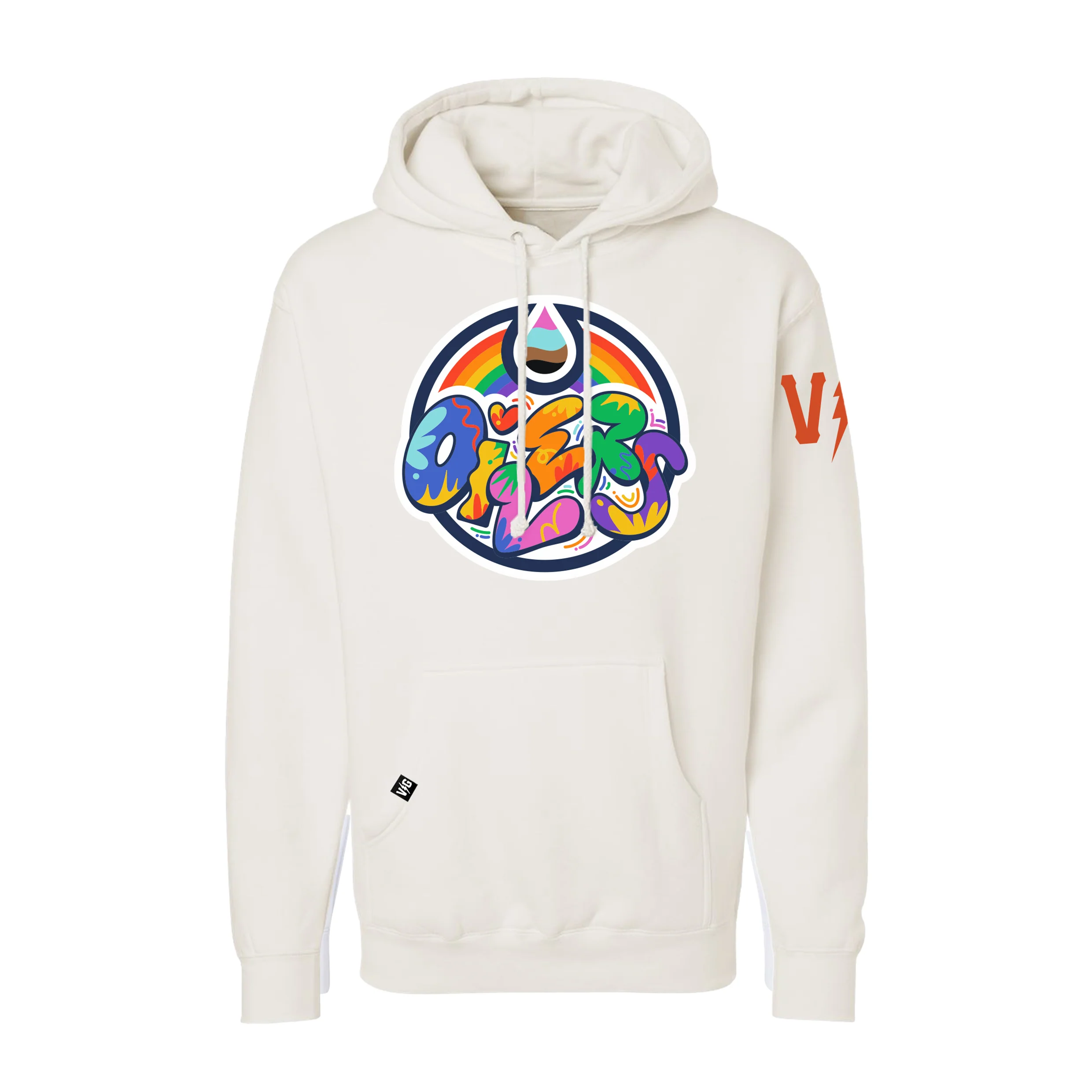 Edmonton Oilers Violent Gentlemen Pride Cream Hoodie