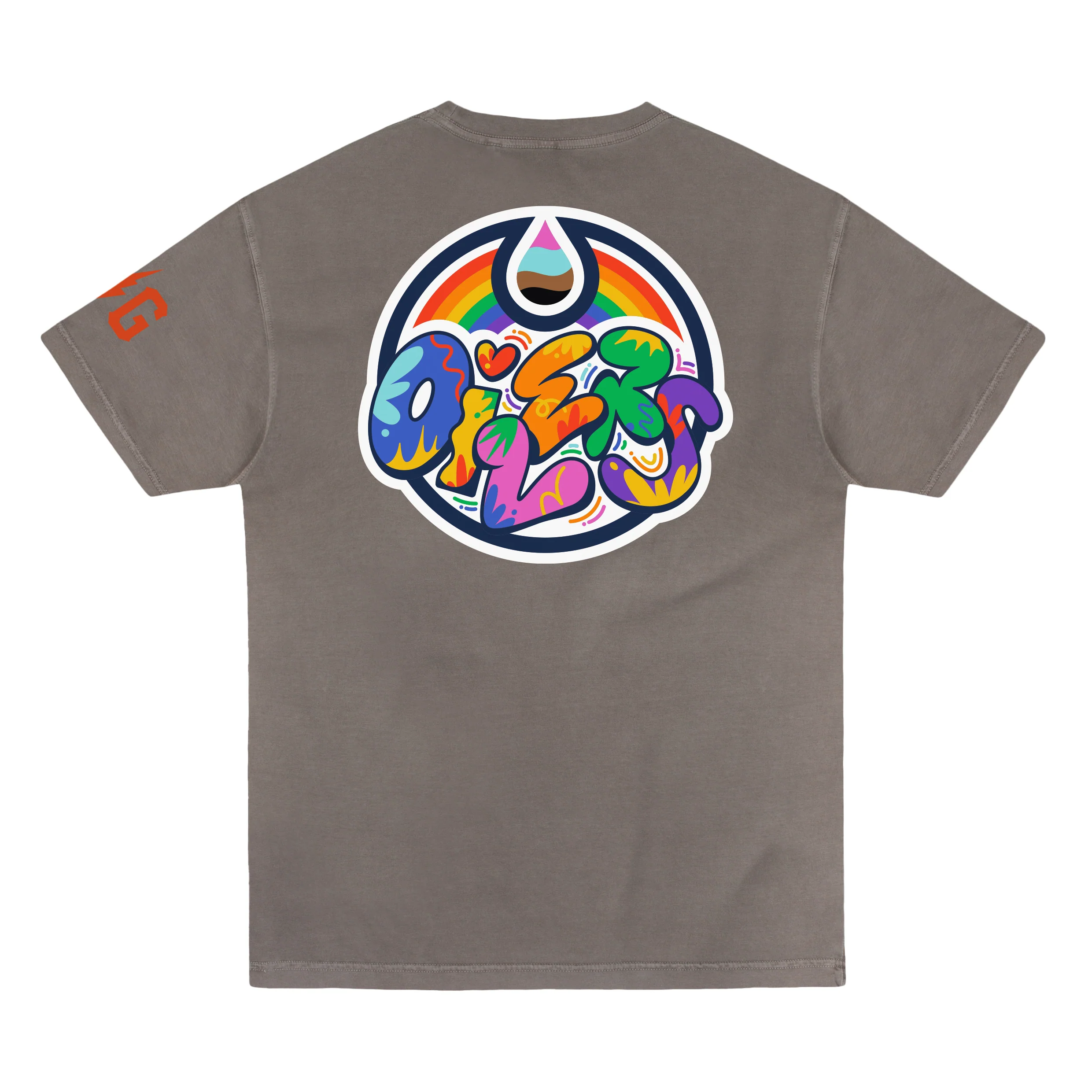 Edmonton Oilers Violent Gentlemen Pride Grey T-Shirt - Image 2