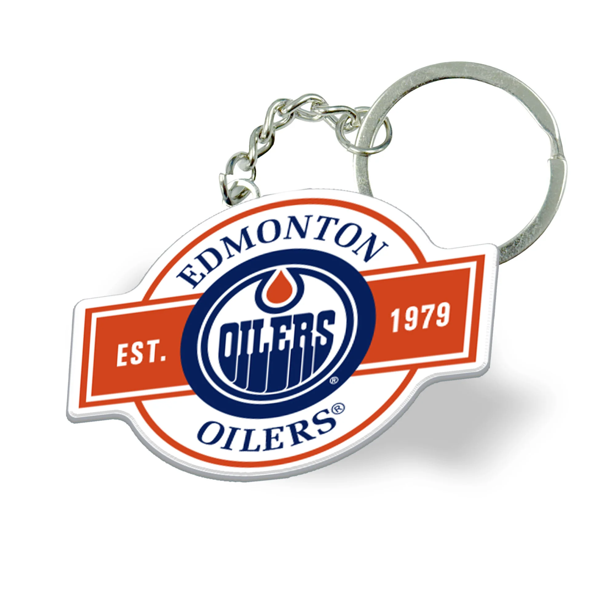 Edmonton Oilers Wheel Logo Keychain