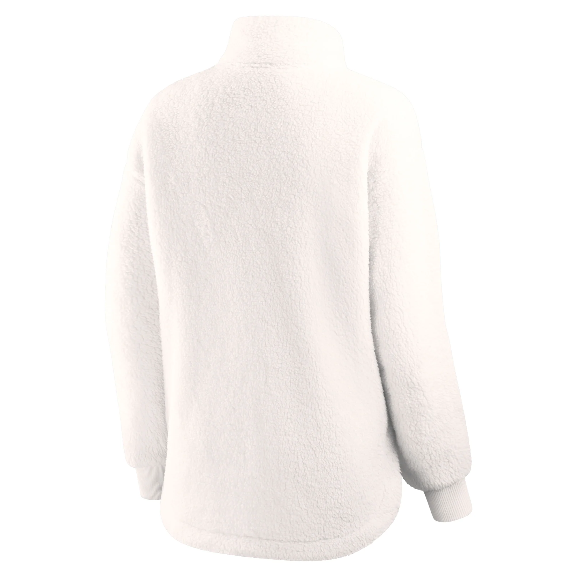Edmonton Oilers Women's Fanatics Cream Sherpa Sweatshirt - Image 5