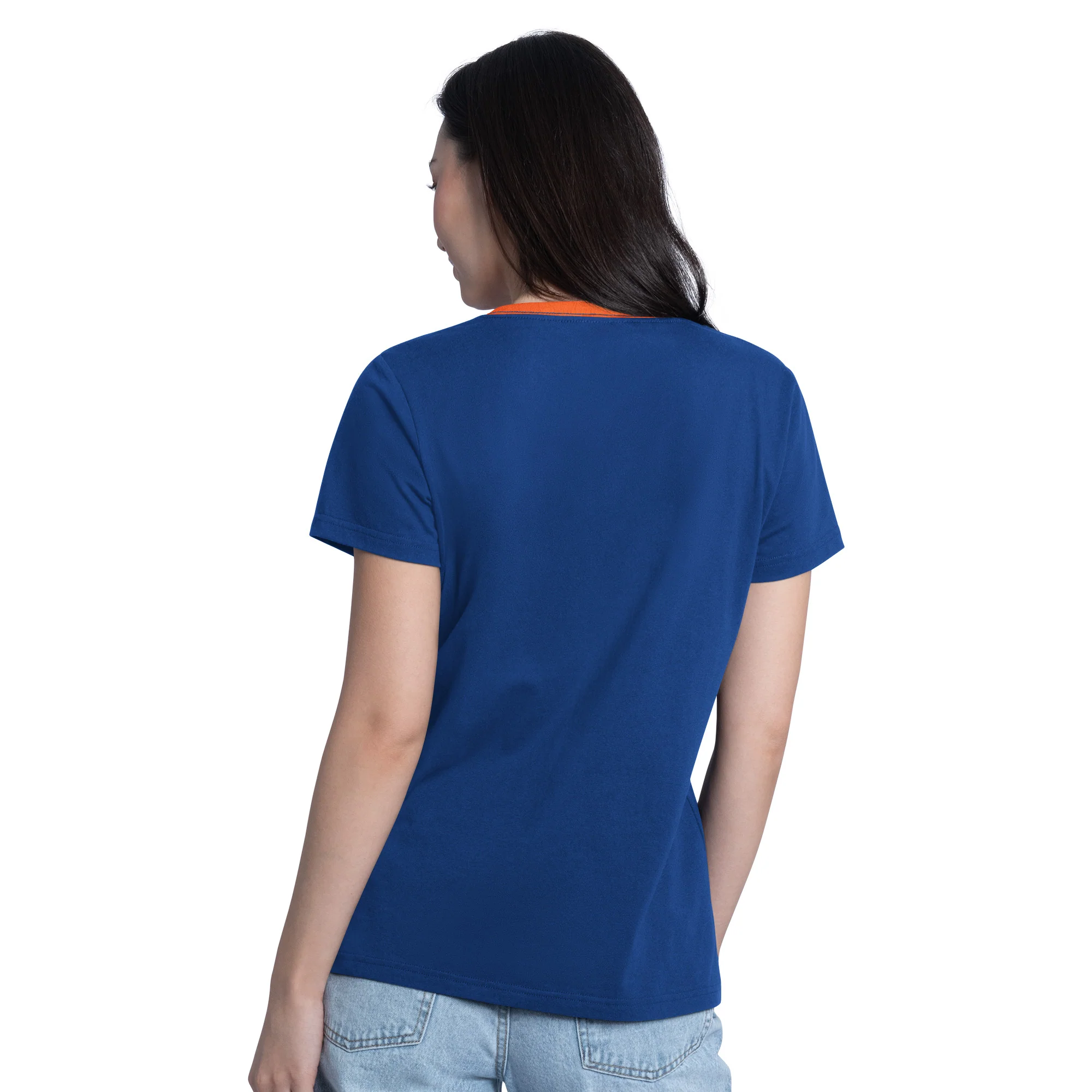 Edmonton Oilers Women's G-III Blue Best Team V-Neck T-Shirt - Image 2
