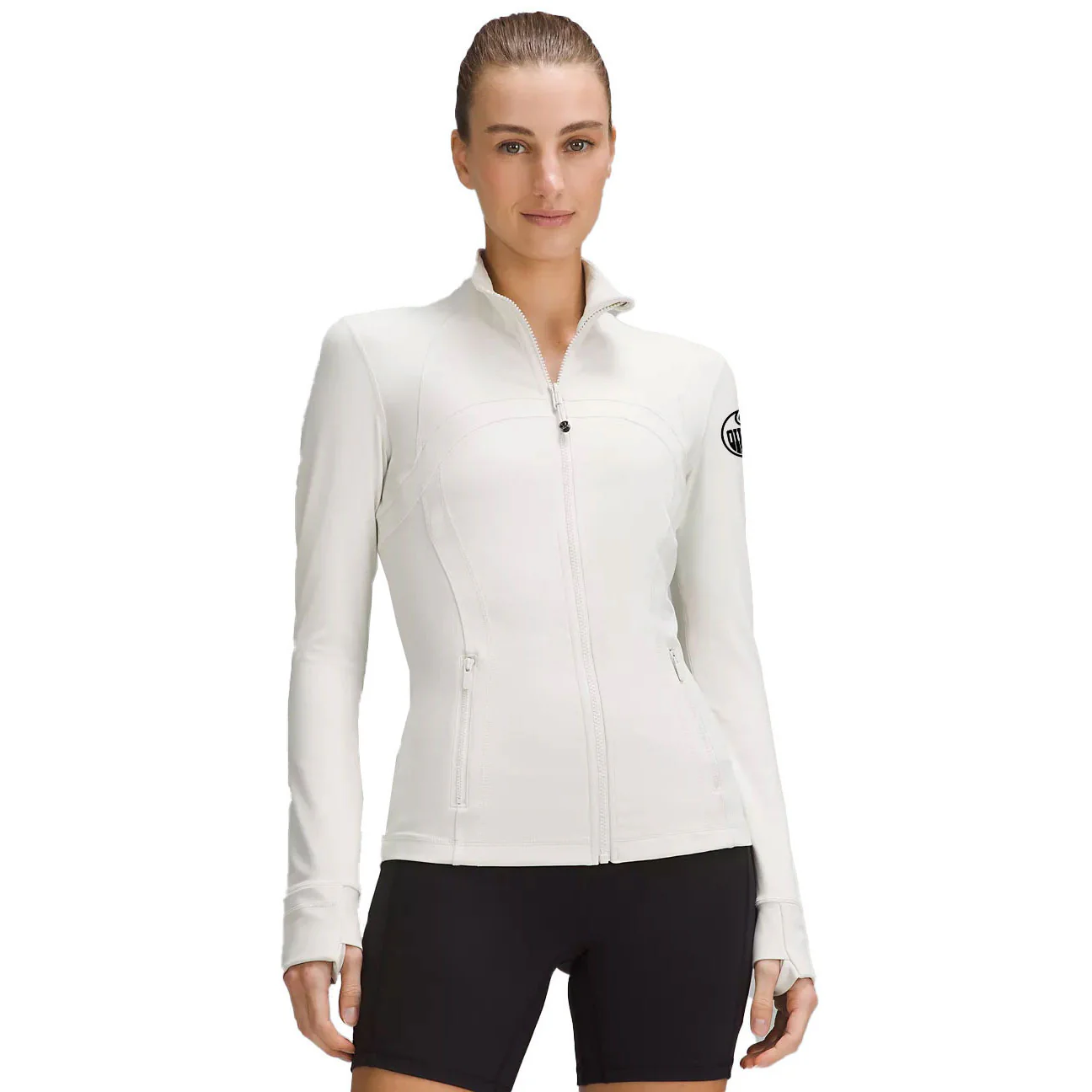 Edmonton Oilers Women's lululemon Luon Define Cream Jacket - Image 4