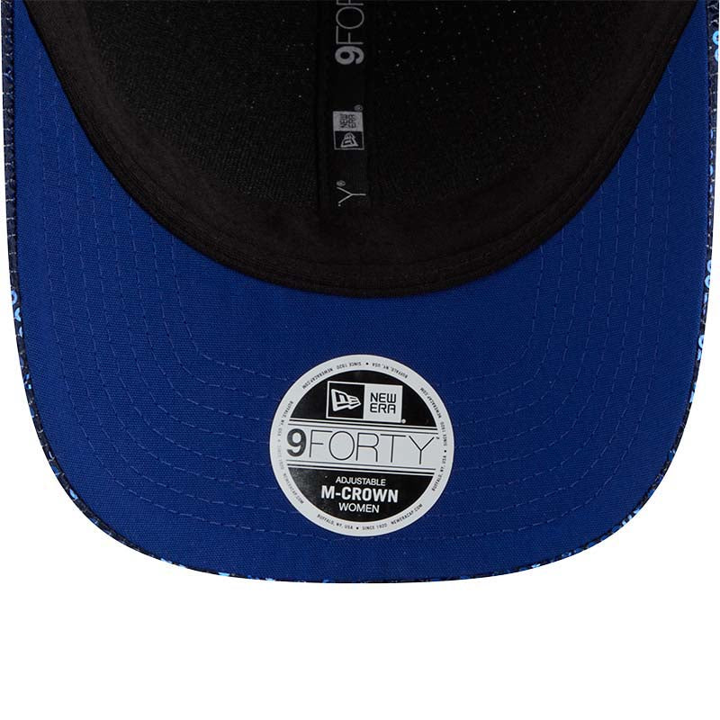 Edmonton Oilers Women's New Era Blue Sequin 9FORTY M-Crown Snapback Hat - Image 7