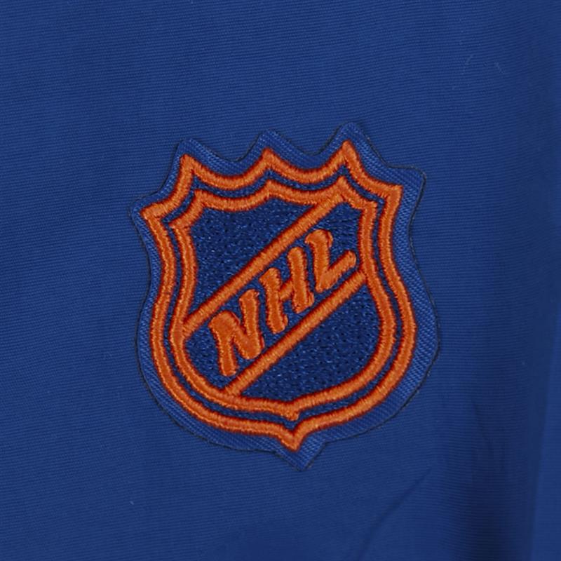 Edmonton Oilers Women's Pro Standard Alternate Logo Royal Boxy Cropped Half-Zip Jacket - Image 8