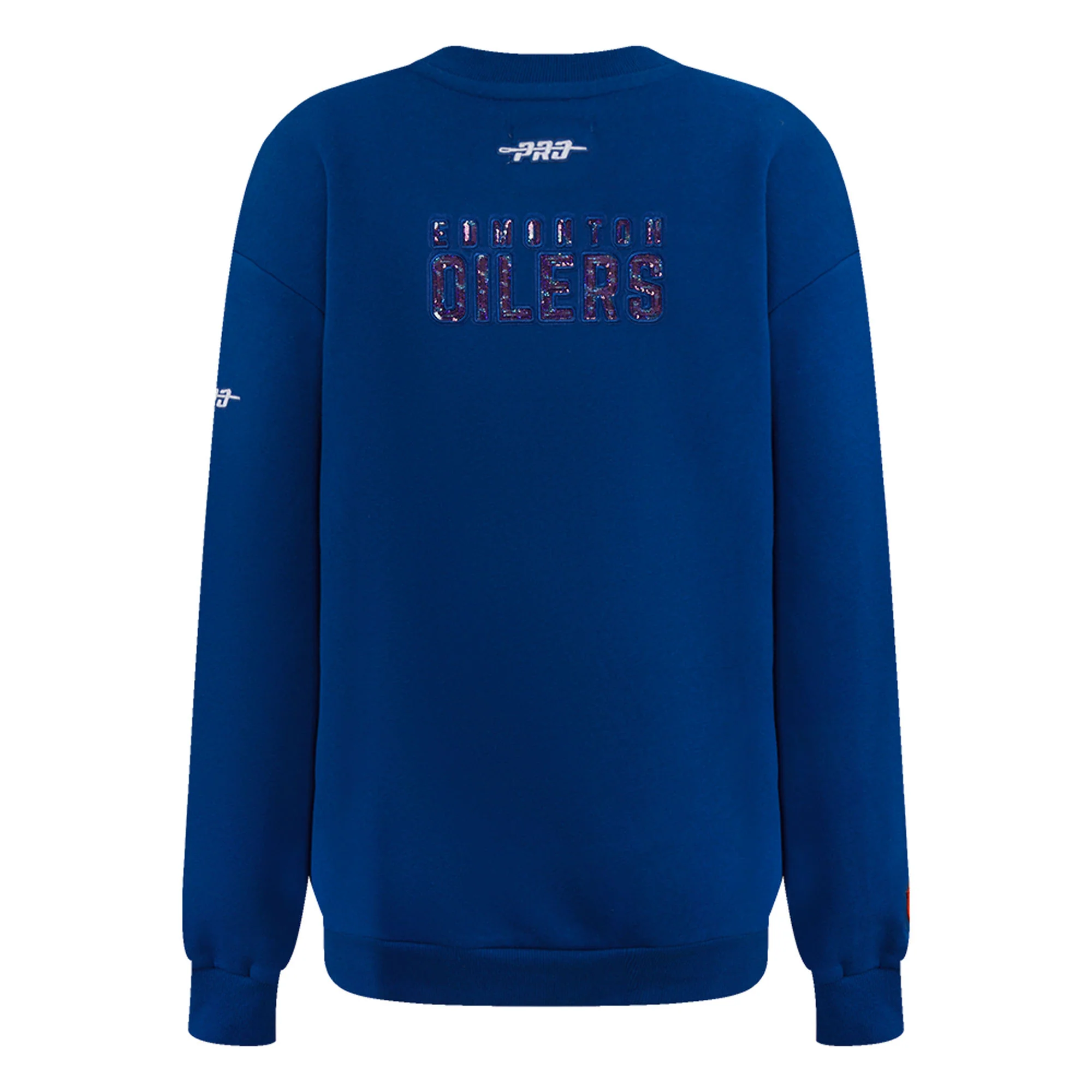 Edmonton Oilers Women's Pro Standard Blue City Lights Crewneck - Image 2