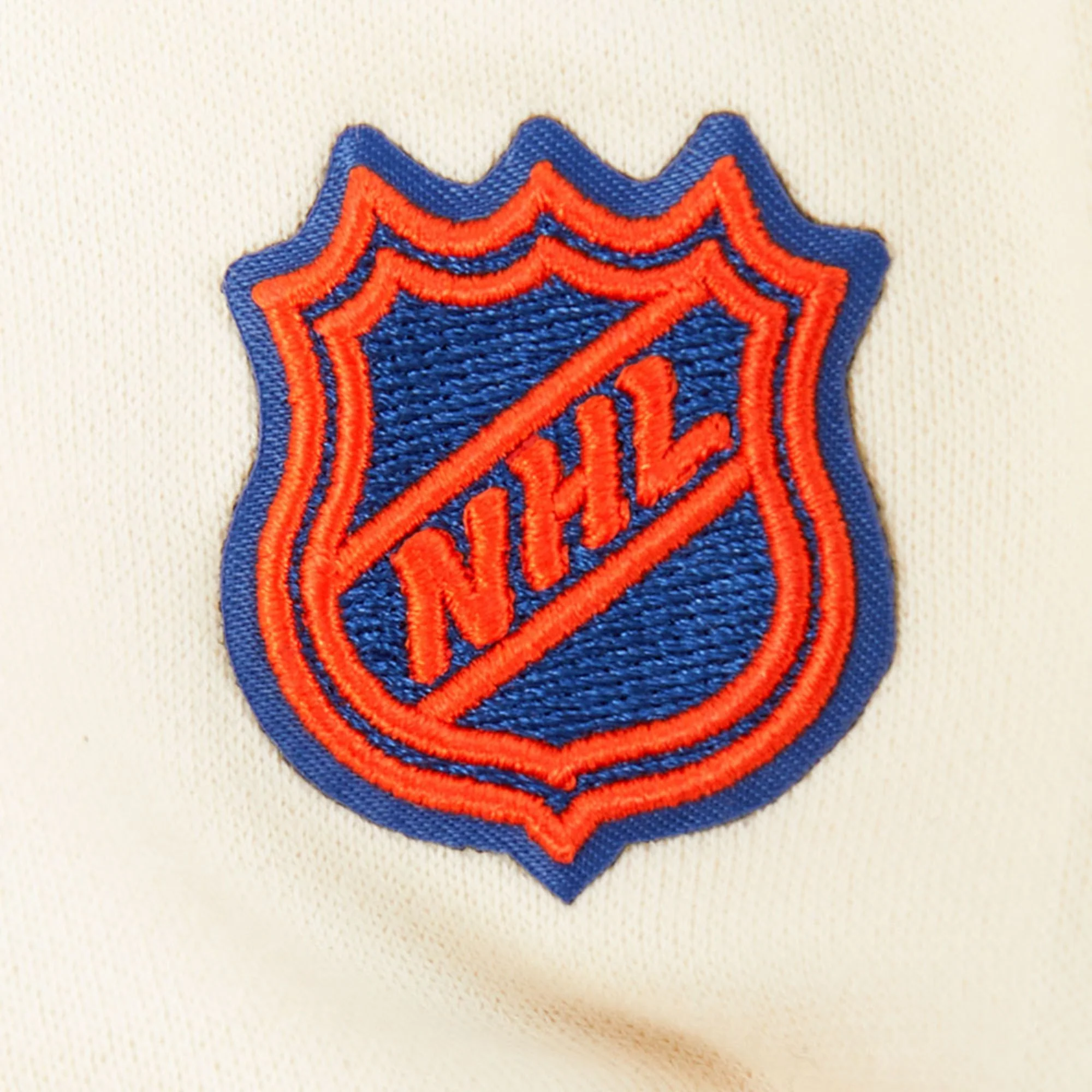 Edmonton Oilers Women's Pro Standard Classic Icon Cream Full-Zip Hoodie - Image 3