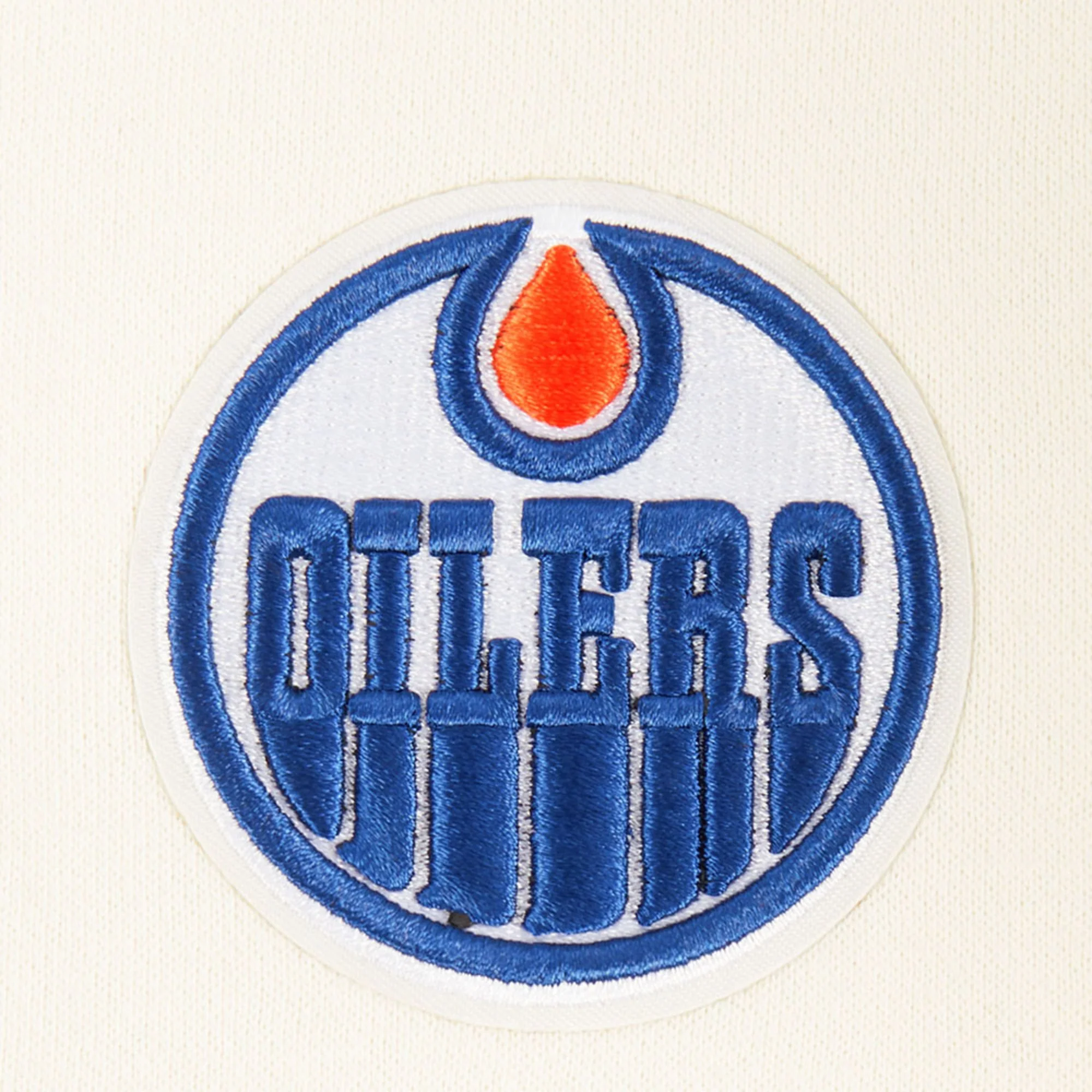 Edmonton Oilers Women's Pro Standard Classic Icon Cream Full-Zip Hoodie - Image 4