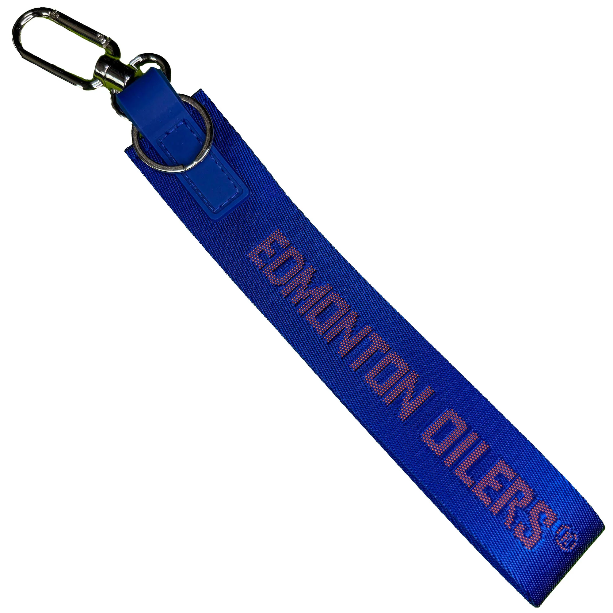 Edmonton Oilers Wordmark Blue Always Found Keychain